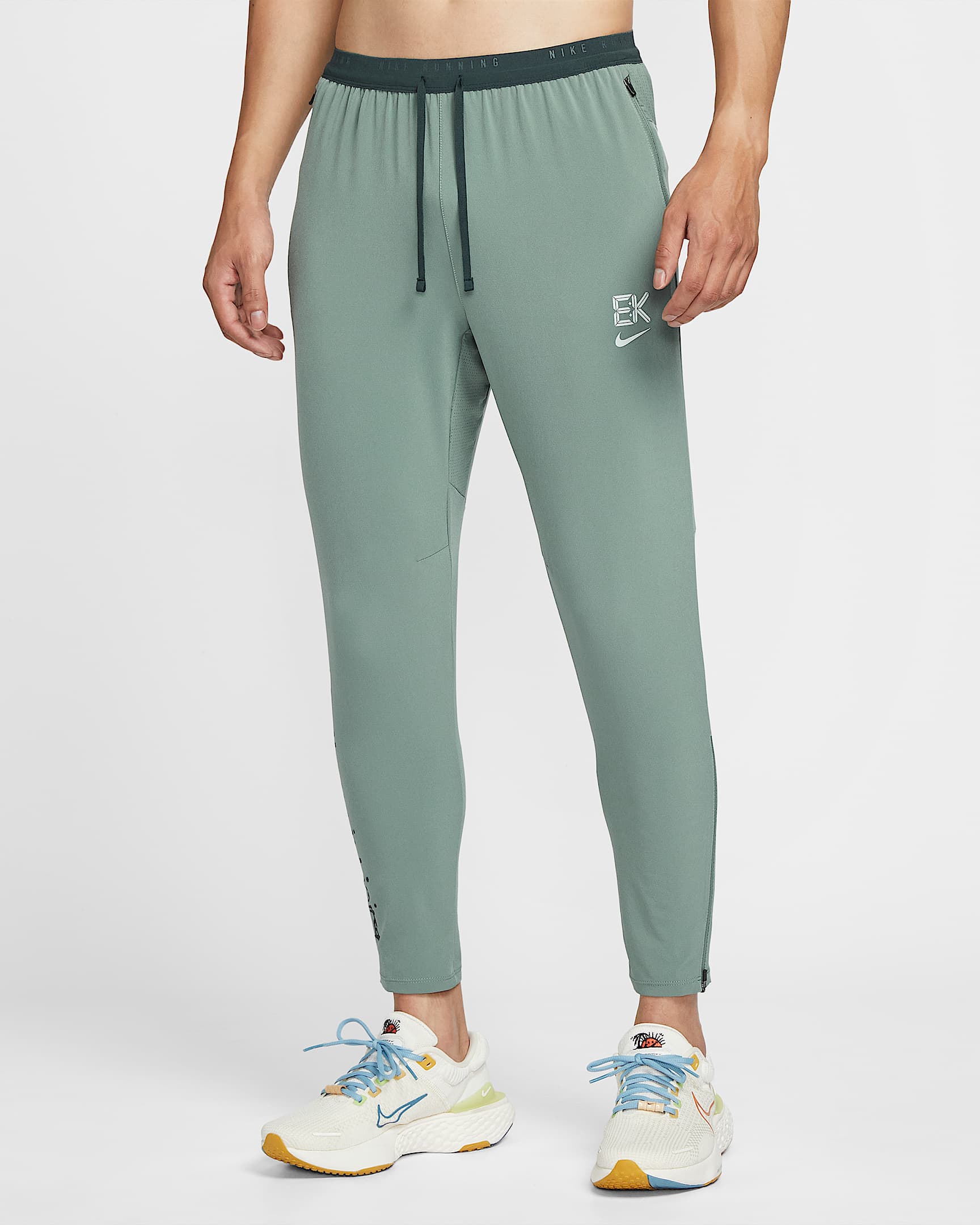 Nike Stride "Eliud Kipchoge" Dri-FIT 基普乔格男子速干梭织跑步长裤 - 土绿/海藻绿
