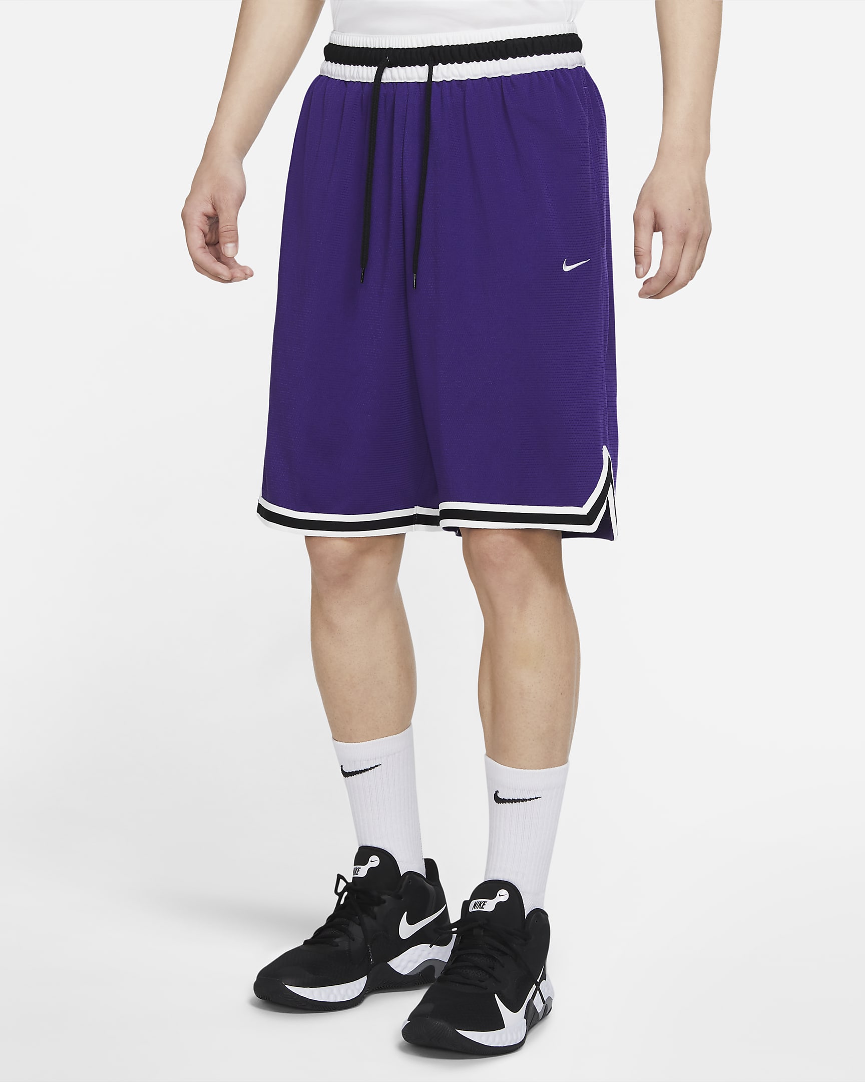 Nike Dri-FIT DNA 3.0 男子篮球短裤 - 庭紫/白色