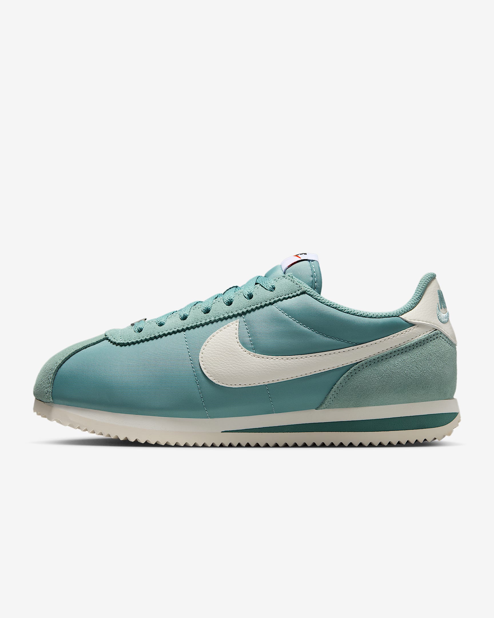 Nike Cortez Textile 郑钦文同款女子复古运动鞋 - 大炮灰/石膏色/帆白