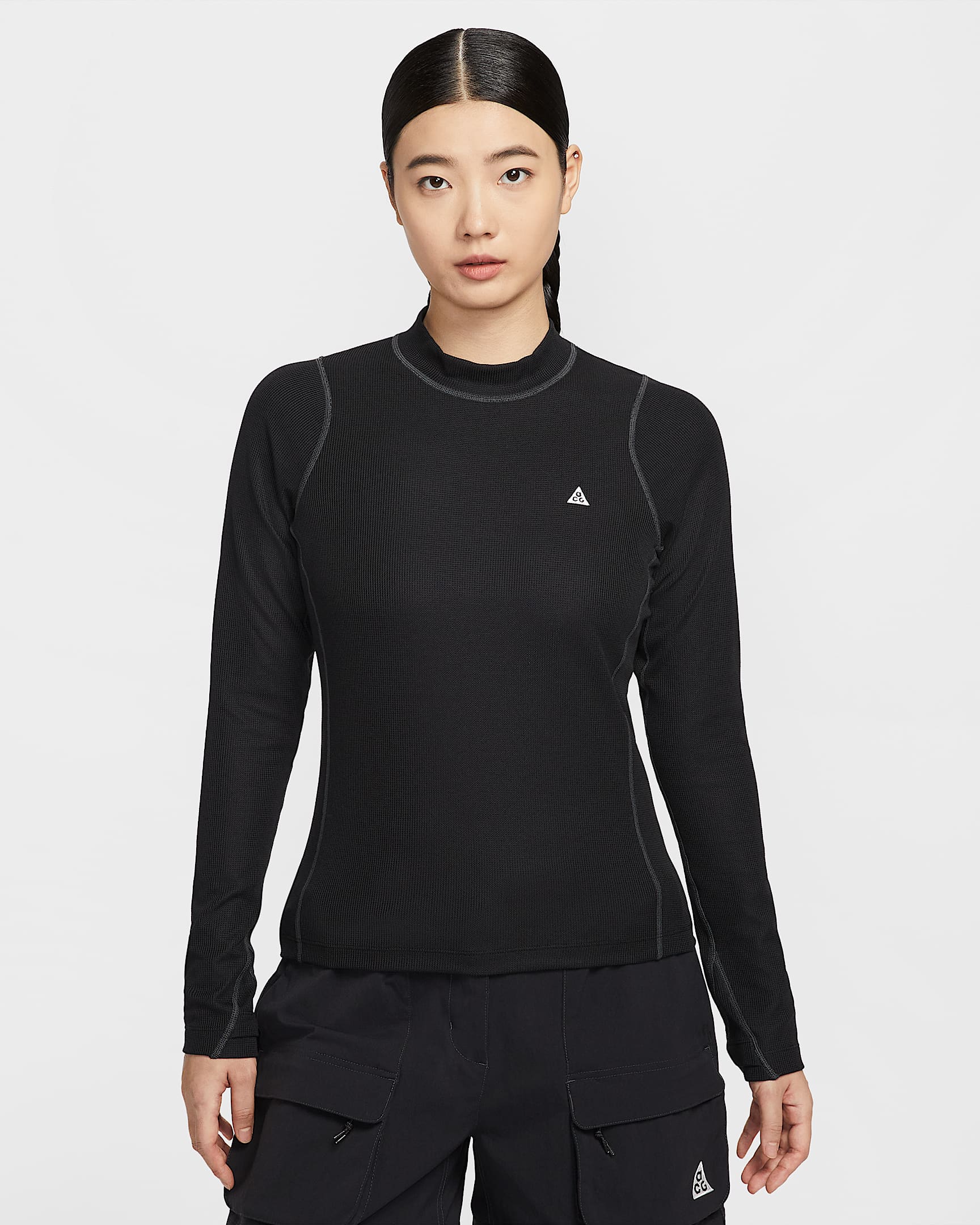 Nike ACG "Chinati" Dri-FIT ADV 女子防晒速干长袖上衣 - 黑/煤黑/山峰白