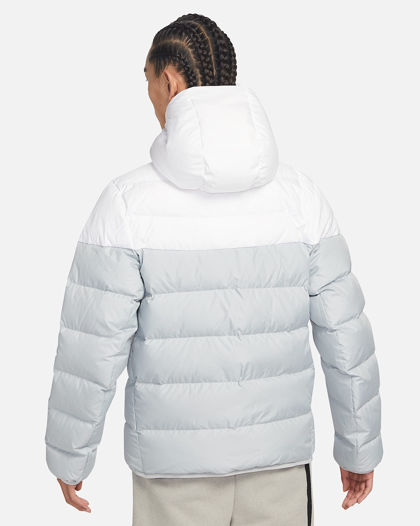 Nike Sportswear Windrunner 男子羽绒夹克 - 白色/浅烟灰/浅烟灰/黑