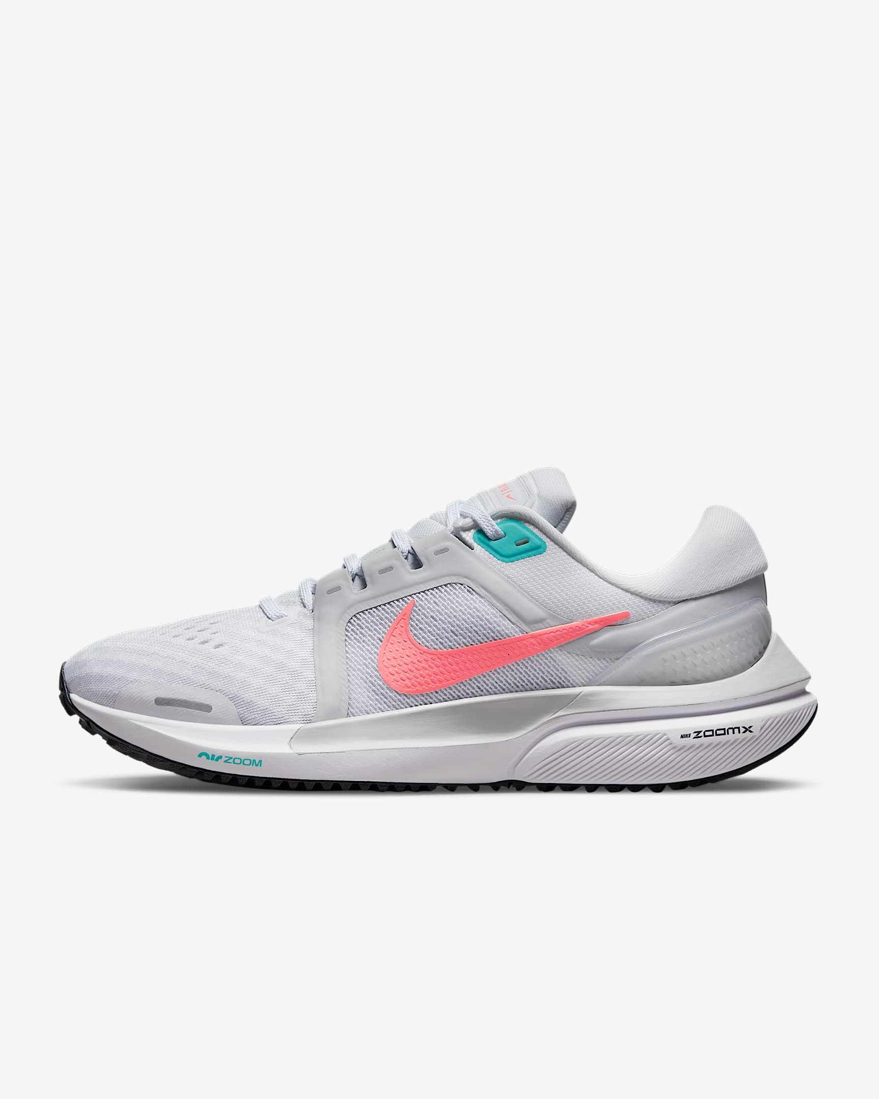 Nike Vomero 16 女子公路跑步鞋 - 白色/白金色/活力宝蓝/火山红