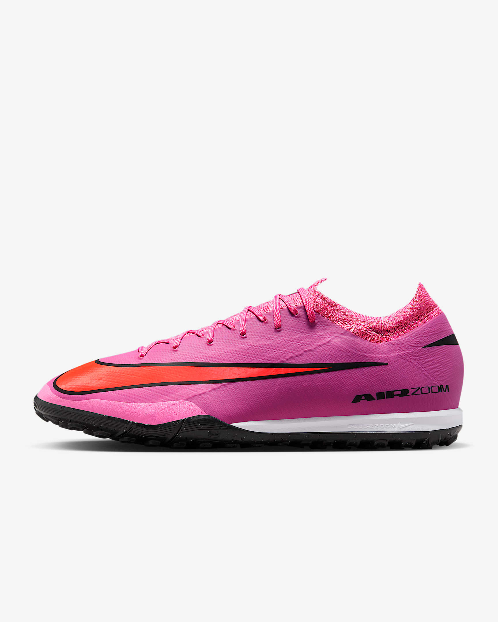 Nike Mercurial Vapor 16 Pro 耐克刺客系列男/女人造场地低帮足球鞋 - 神秘火烈鸟红/鲜橙红/黑