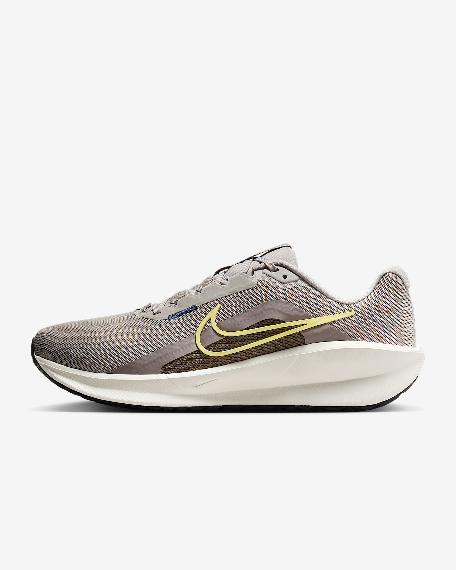 Nike Downshifter 13 男子公路跑步鞋 - 大学灰/洞穴石色/芬蓝/柔黄