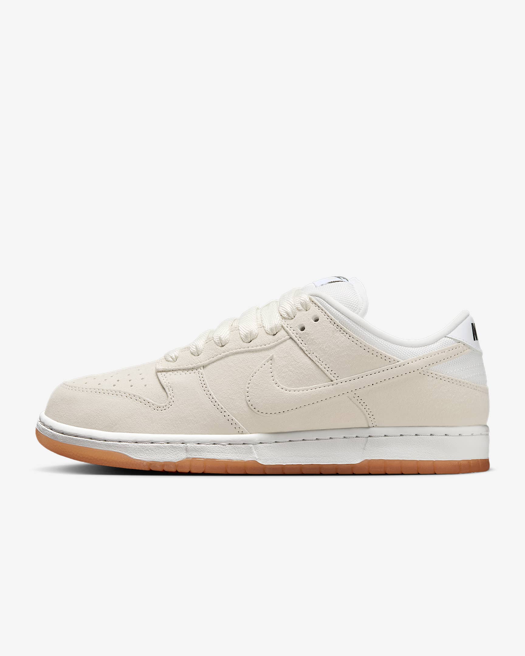 Nike SB Dunk Low Pro B 男/女滑板鞋 - 淡象牙白/山峰白/白色/淡象牙白