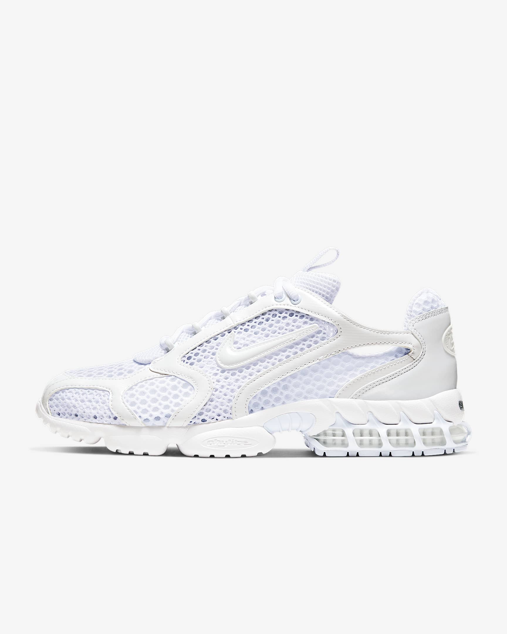 Nike Air Zoom Spiridon Cage 2 男子复古跑鞋风运动鞋 - 白色/黑/白色