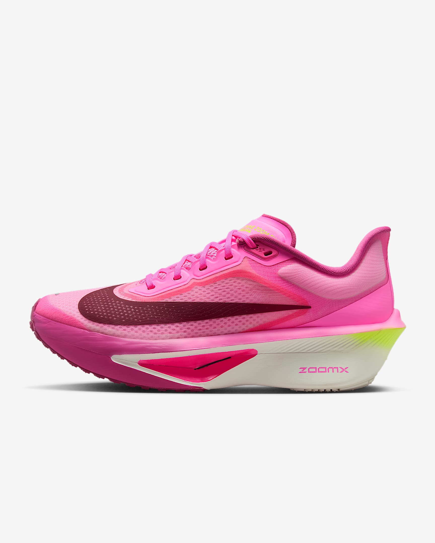 Nike Zoom Fly 6 女子公路竞速跑步鞋 - 魅力粉/浅深红/透明粉/波尔多酒红色
