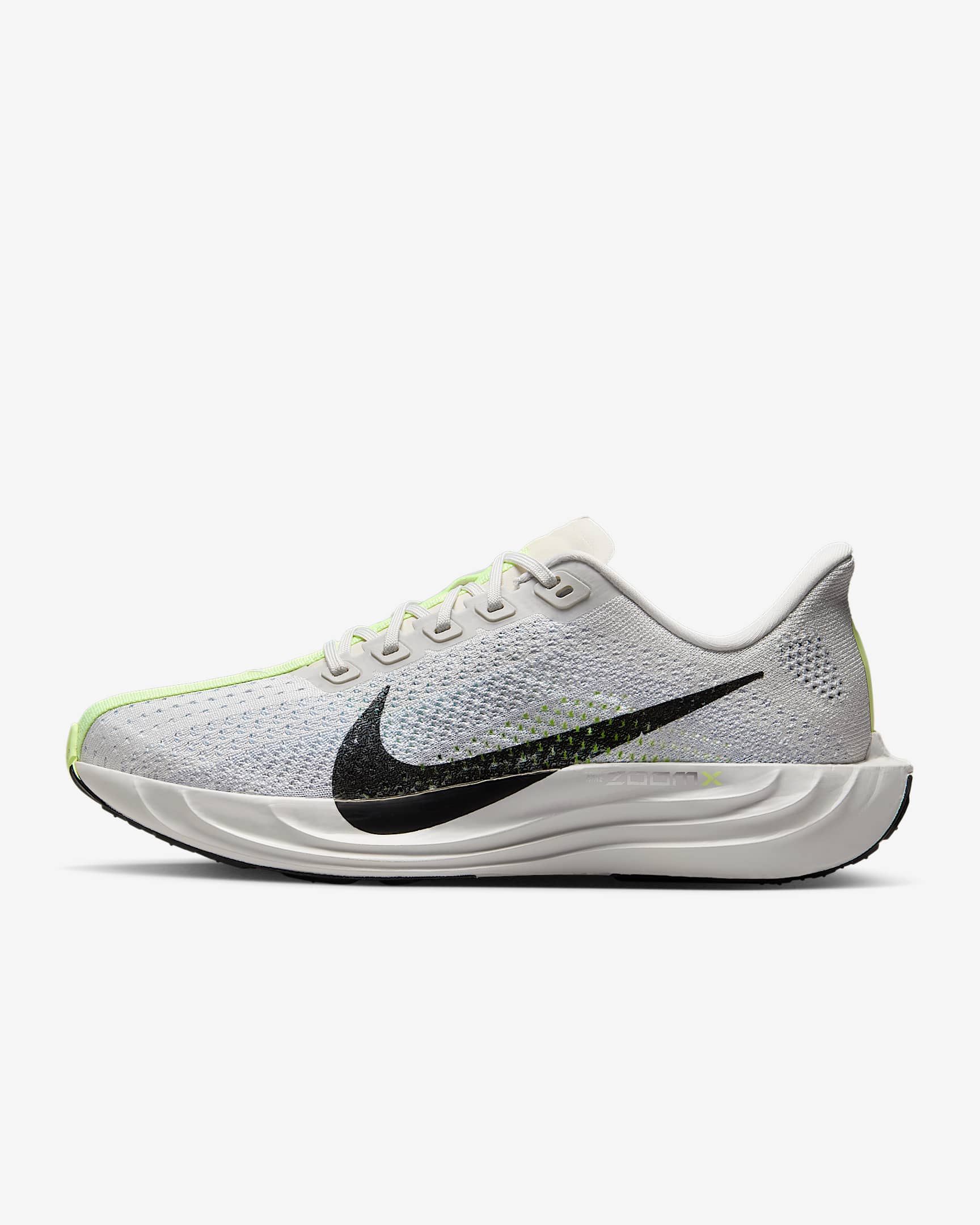 Nike Pegasus Plus 耐克超级飞马女子公路跑步鞋 - 浅银灰/白金色/微黄绿/黑