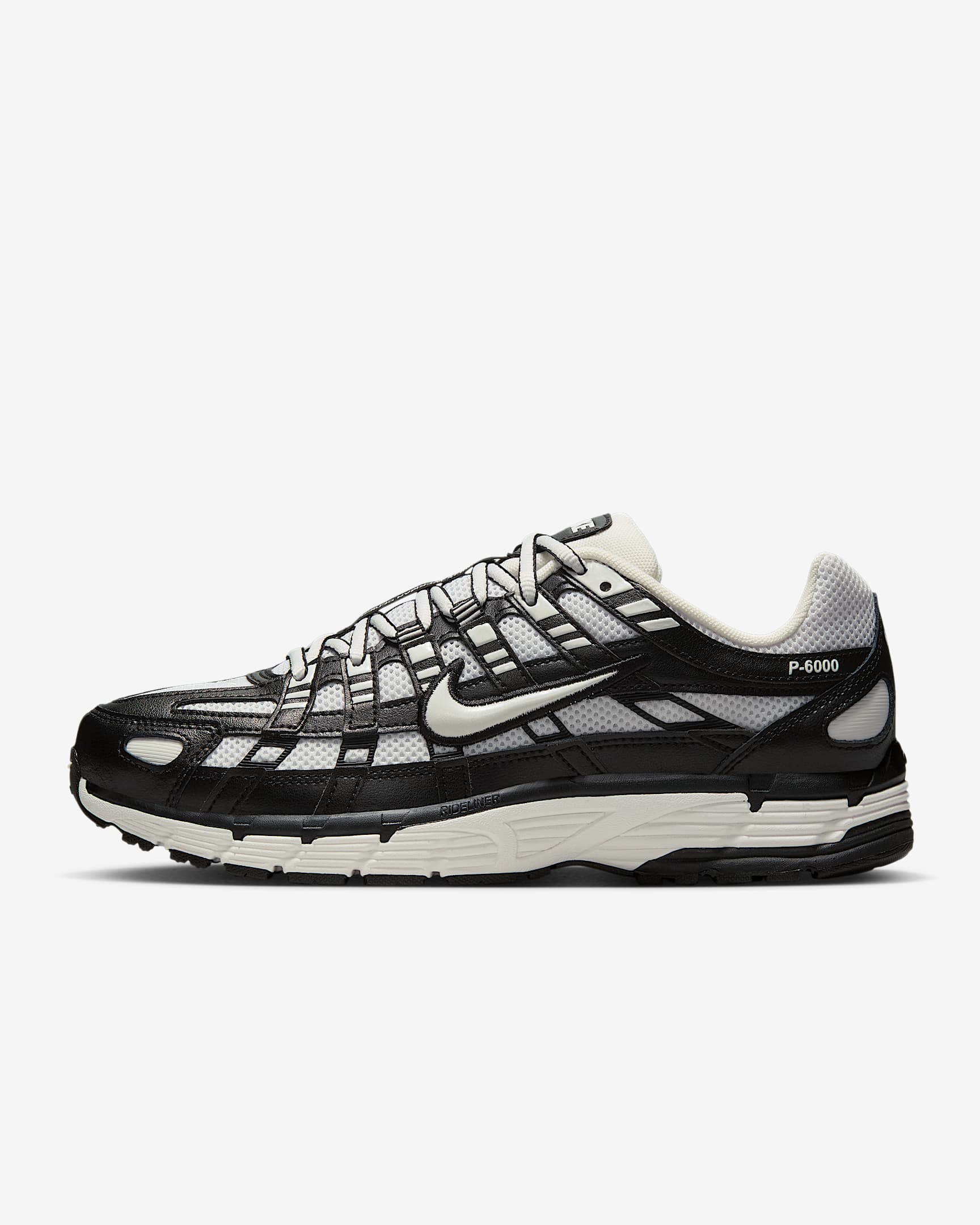 Nike P-6000 女子复古运动鞋 - 黑/棉布白/帆白/山峰白