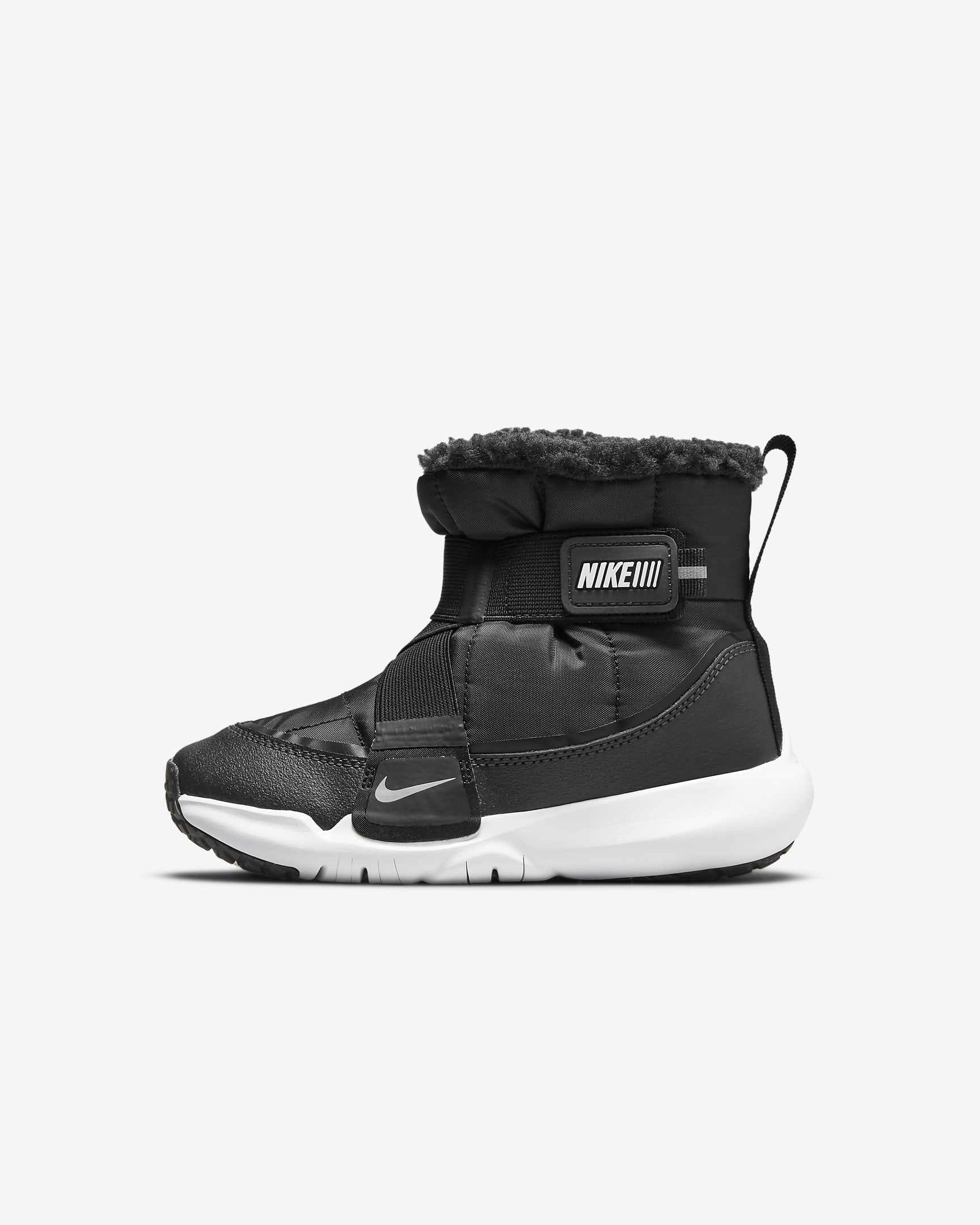 Nike Flex Advance 幼童易穿脱运动靴 - 黑/暗烟灰/大学红/白色