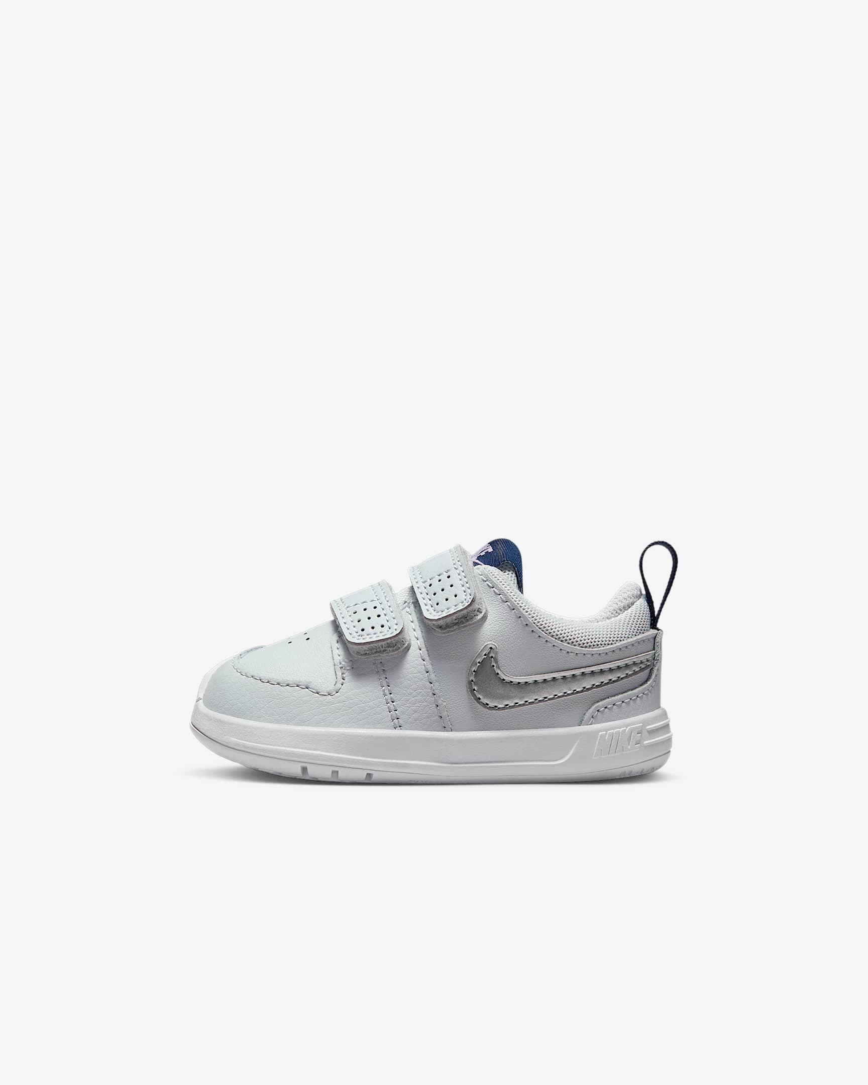 Nike Pico 5 婴童易穿脱运动鞋 - 白金色/霜紫/深藏青/金属银