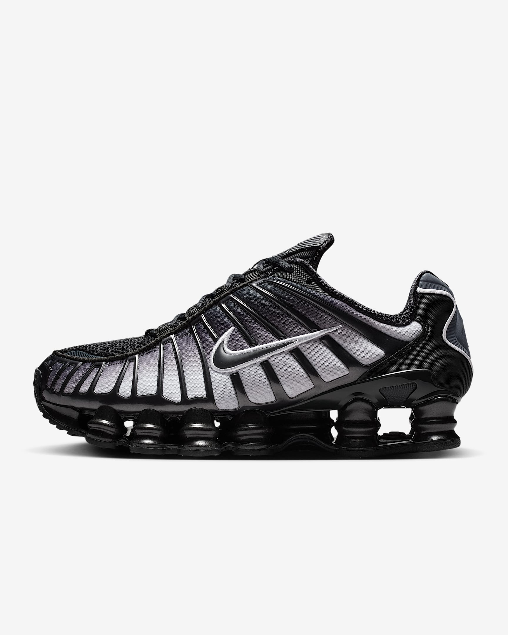 Nike Shox TL Fade 女子气柱运动鞋 - 灰黑/黑/白色