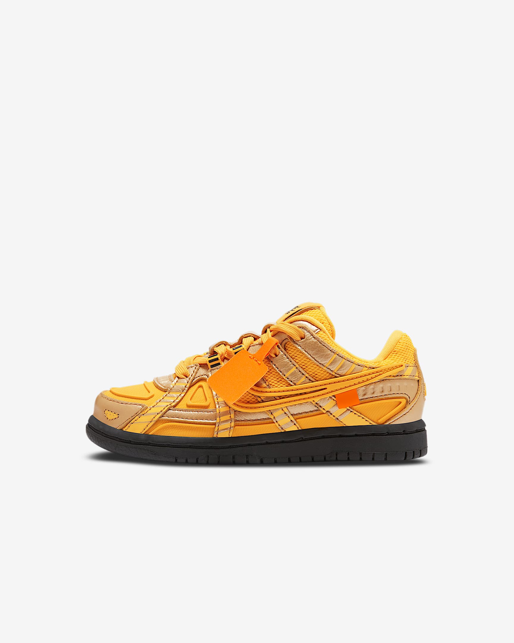 Nike Rubber Dunk/ OW (PS) 幼童运动童鞋 - 大学金/黑/大学金