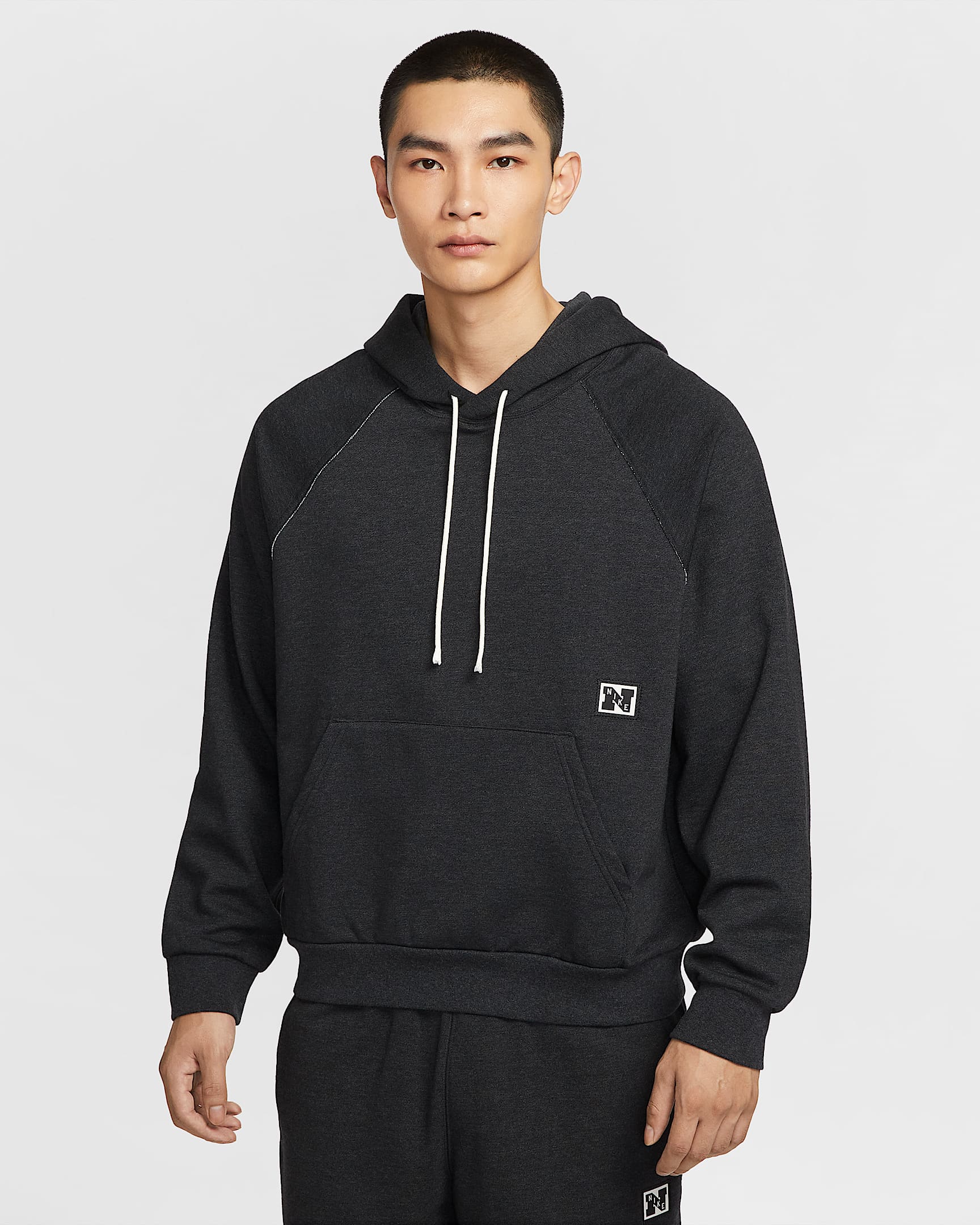Nike Gym Heritage Dri-FIT 男子薄绒速干训练上衣 - 黑/调色/淡象牙白/黑