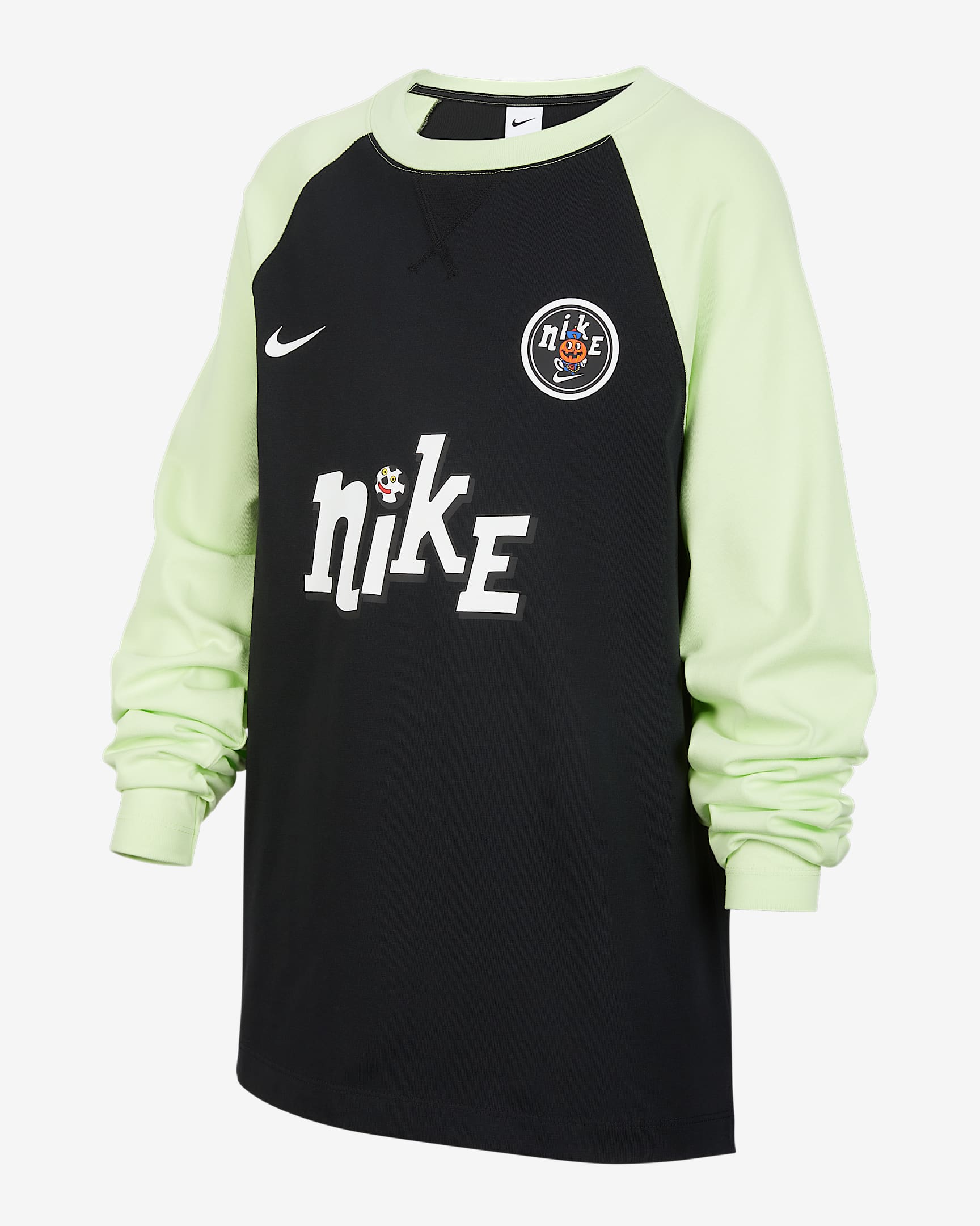 Nike Dri-FIT 大童(男孩)速干长袖上衣 - 黑