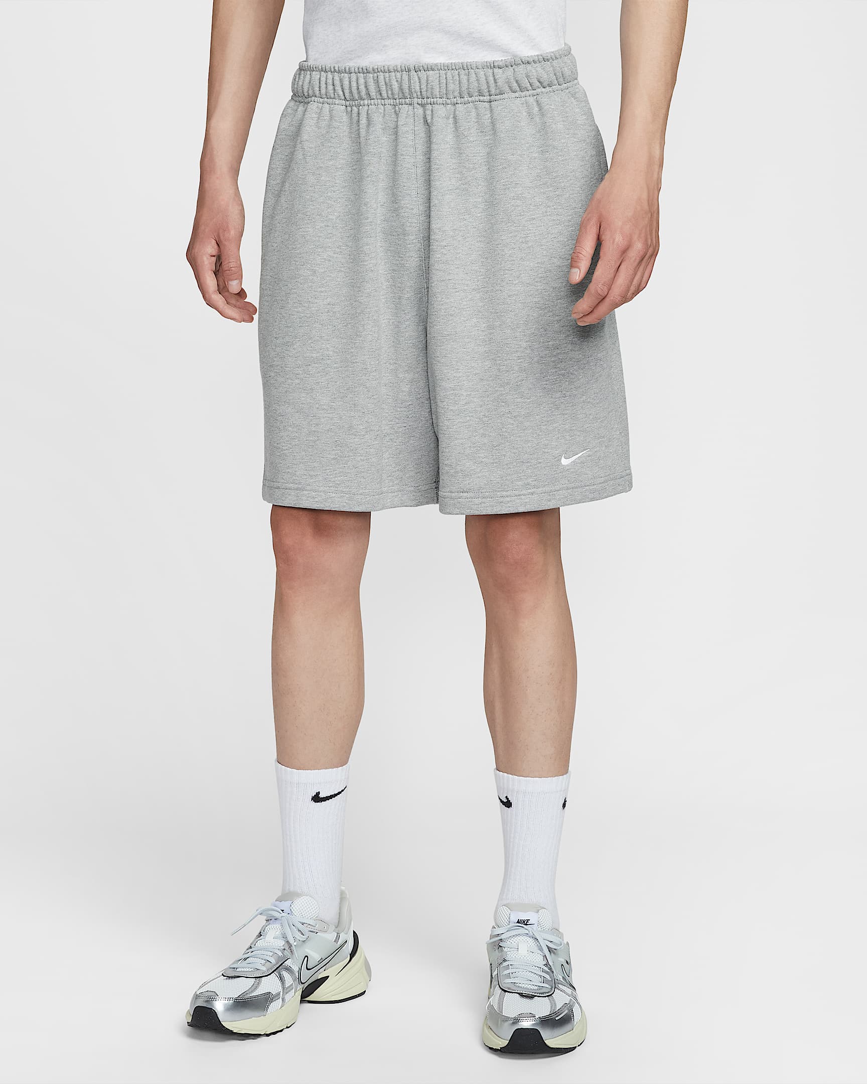 Nike Swoosh 男子法式毛圈短裤 - 调色暗灰