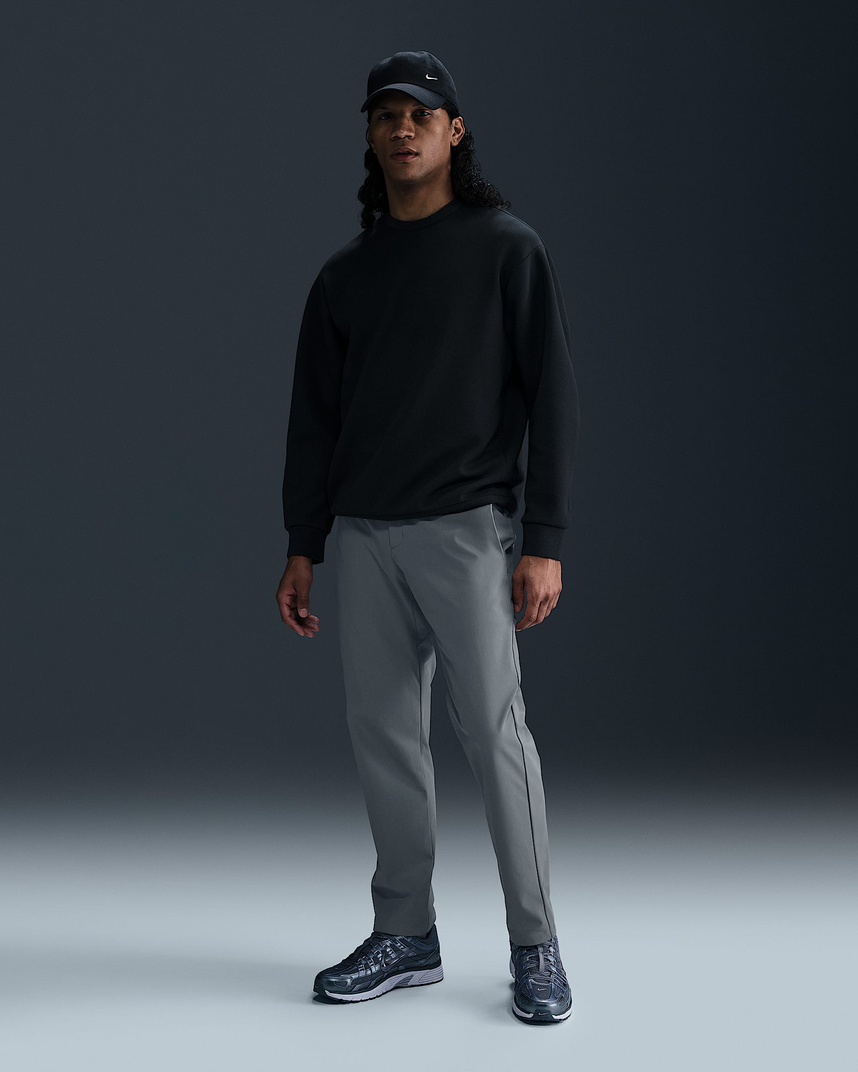 Nike 24.7 PerfectStretch Dri-FIT 男子多口袋防晒速干长裤 - 烟灰/黑/纳米灰