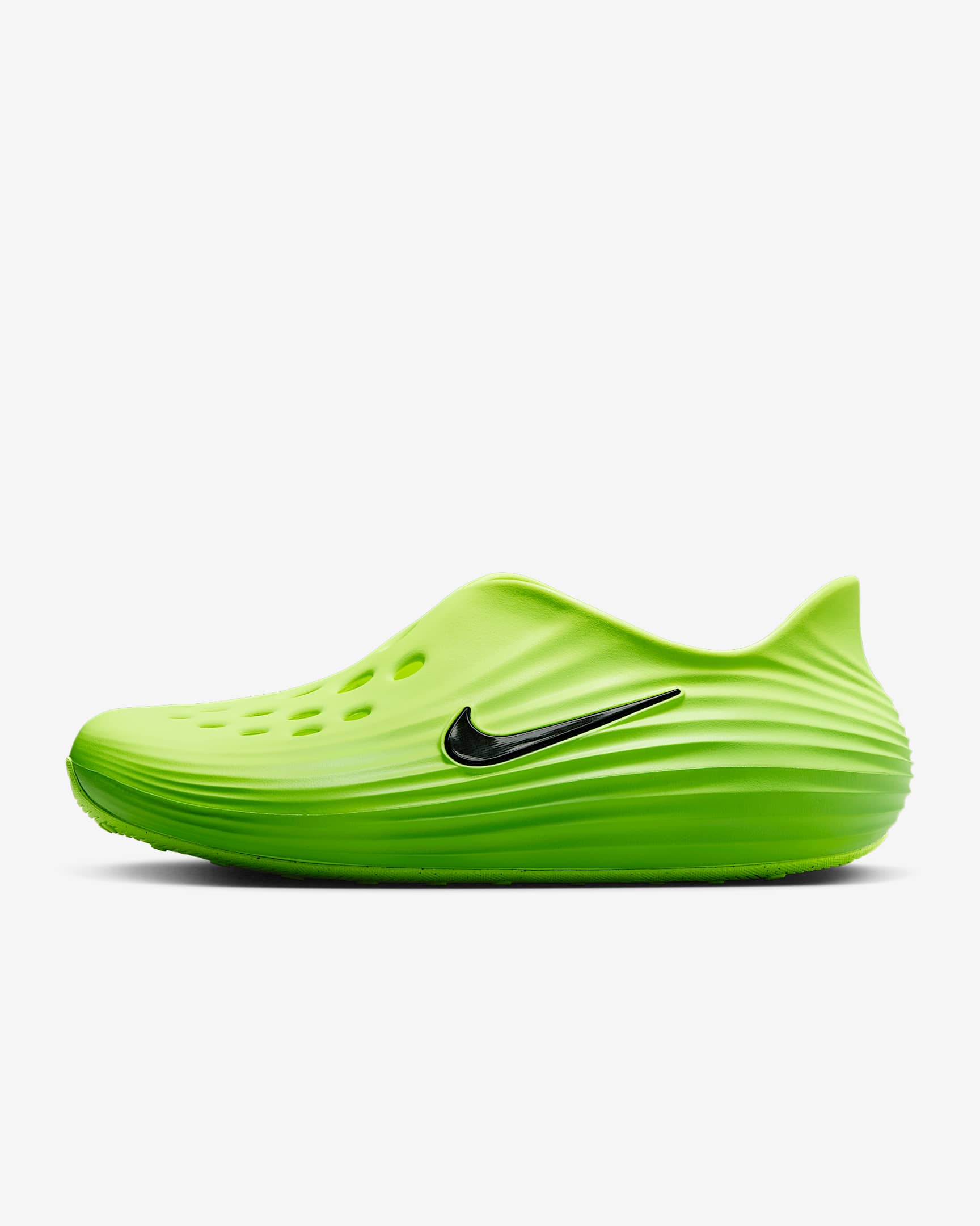 Nike ReactX Rejuven8 易穿脱男子凉鞋流沙鞋一脚蹬凉鞋 - 冲击绿/荧光黄/黑