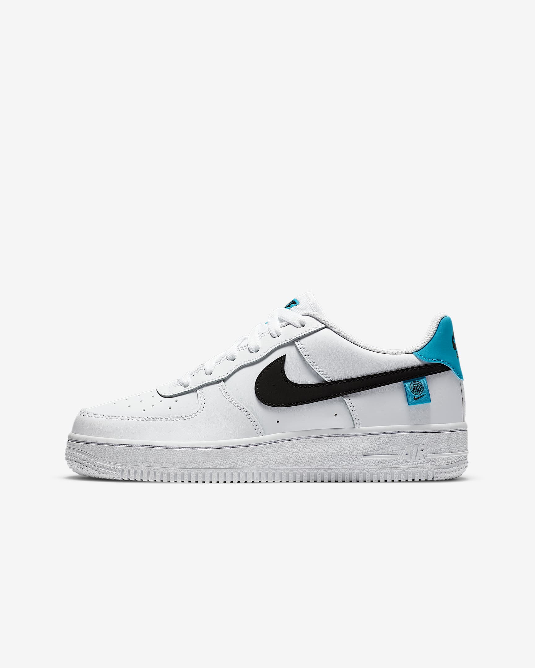 Nike Air Force 1 WW (GS) 大童运动童鞋 - 白色/白色/黑