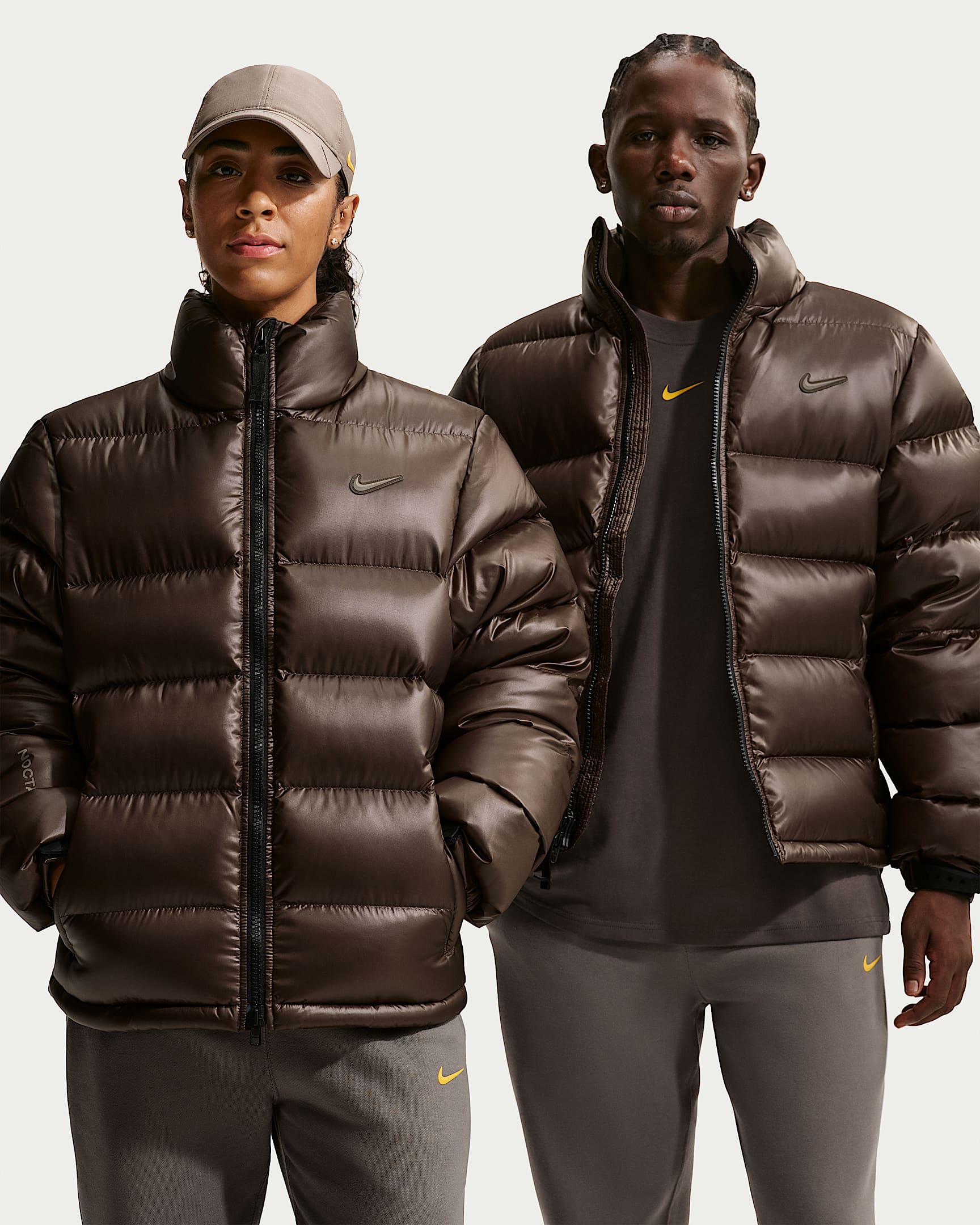 NOCTA Sunset 男子羽绒夹克 - 巴洛克棕/橄榄灰