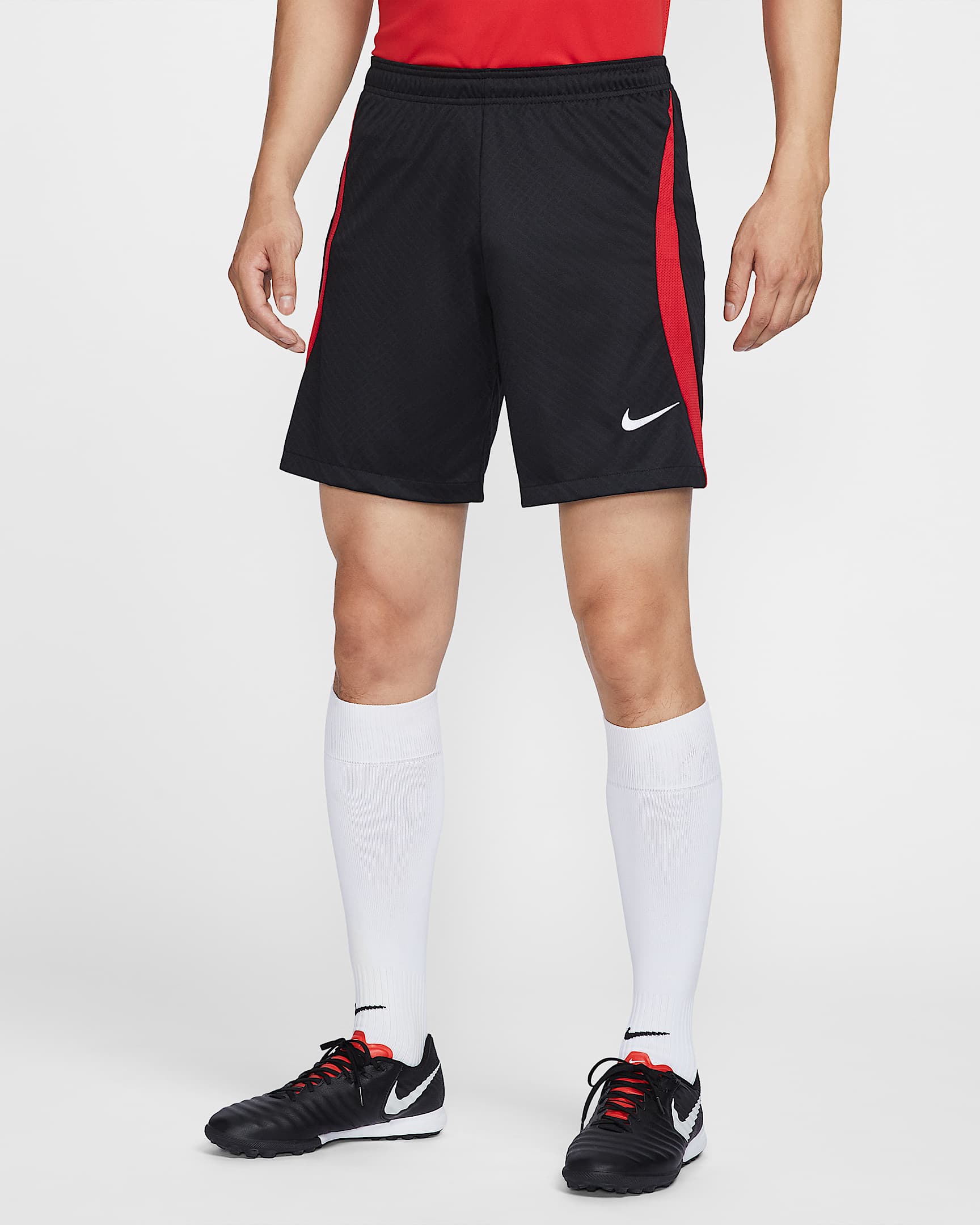 Nike Dri-FIT Strike 男子速干短裤 - 黑/大学红/白色