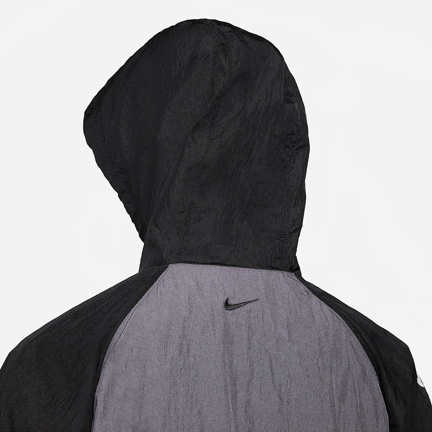 Nike Sportswear Swoosh 男子梭织上衣 - 黑/煤黑/暗灰/黑