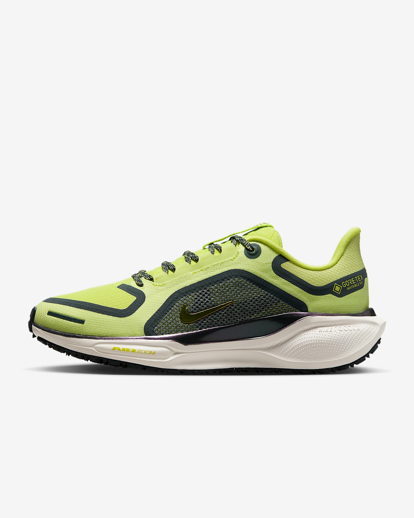 Nike Pegasus 41 GORE-TEX 耐克飞马女子防水公路跑步鞋 - 明黄/浅柠檬黄/幻影灰白/海藻绿