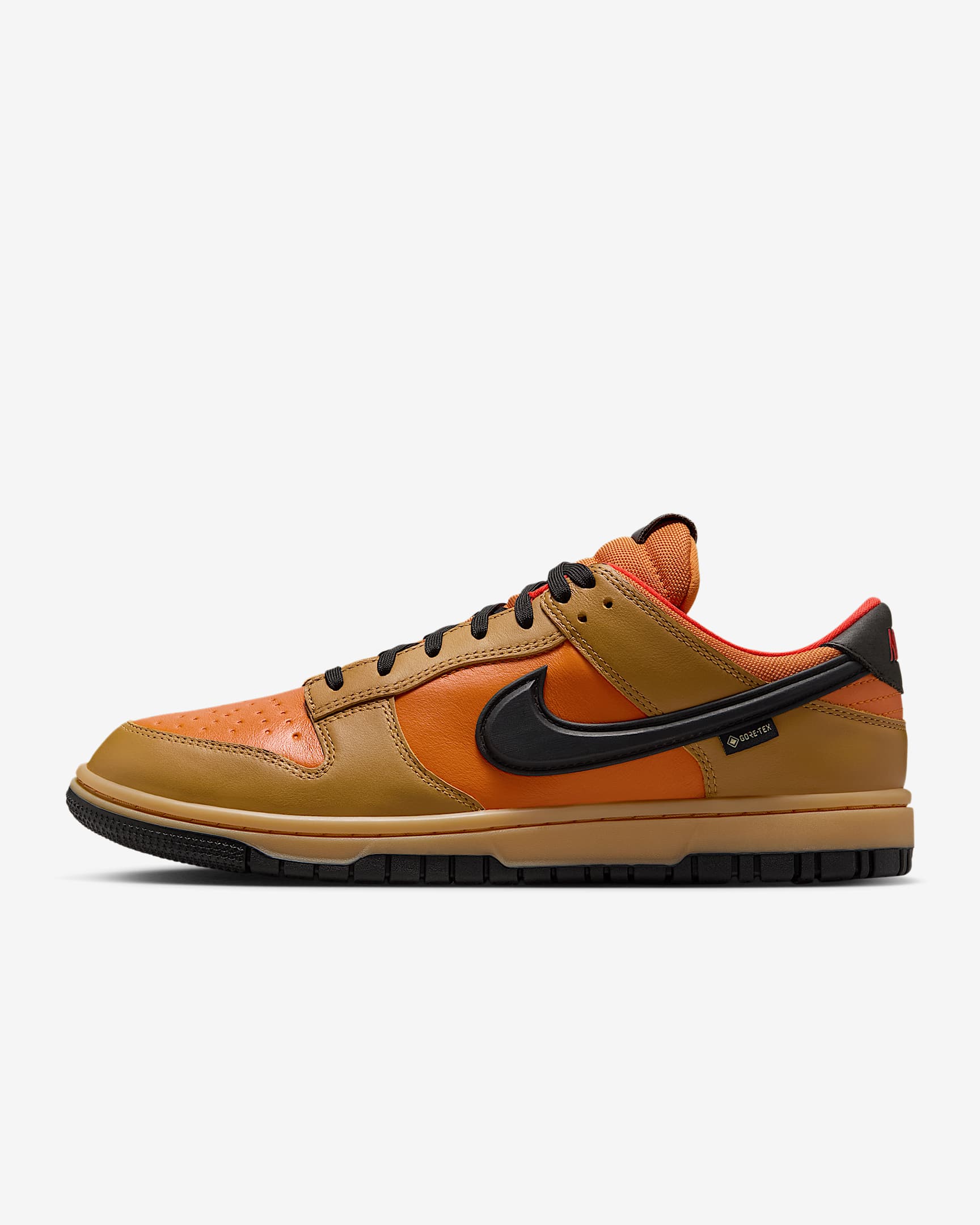 Nike Dunk Low GORE-TEX 男子防水运动鞋 - 麦黄/瓷白/热情红/黑