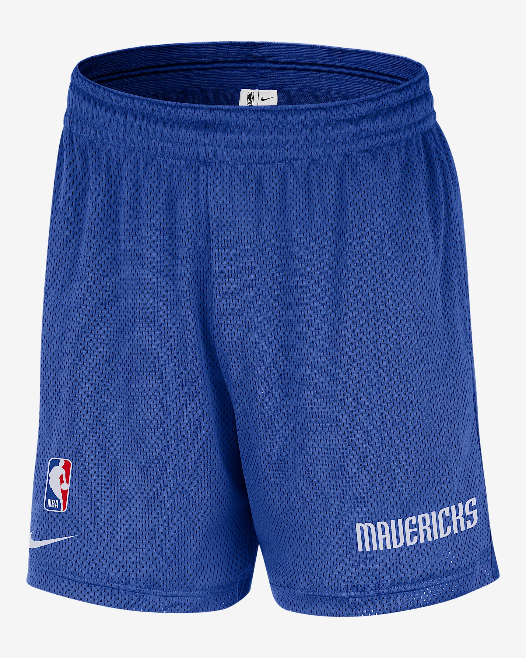 达拉斯独行侠队 Nike NBA 男子网眼布短裤 - 游戏宝蓝