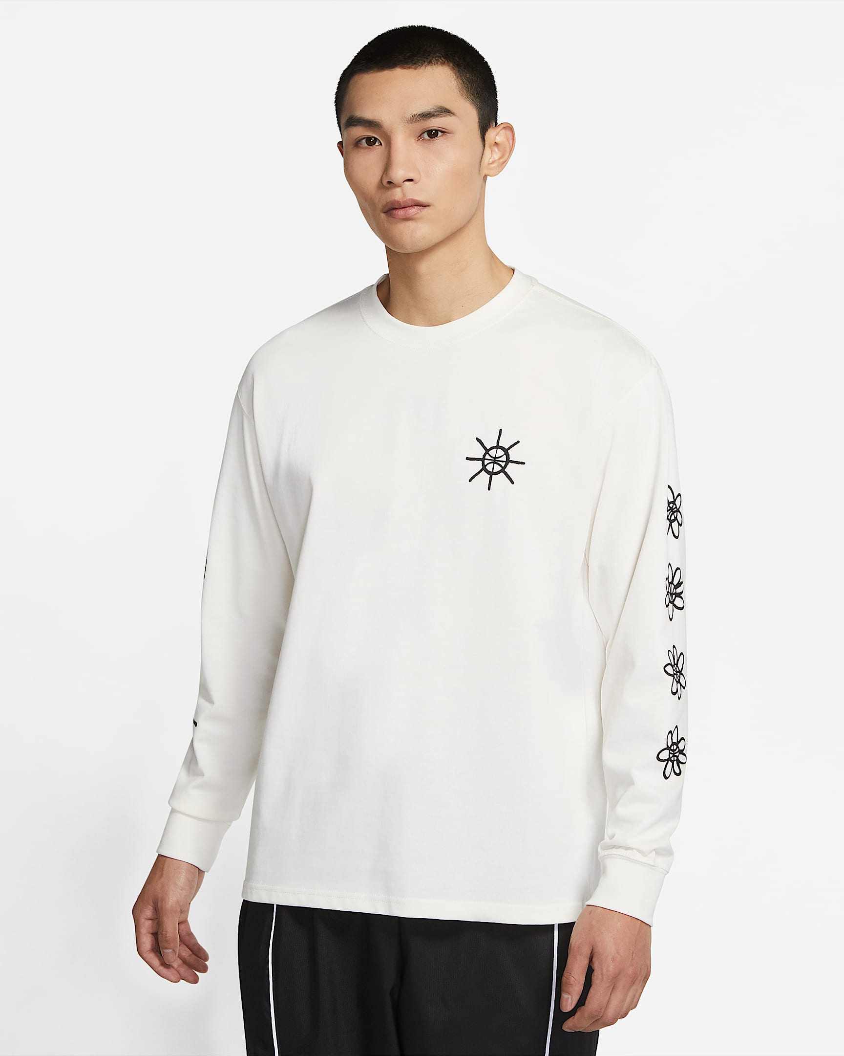 Nike 男子篮球长袖T恤 - 纯色