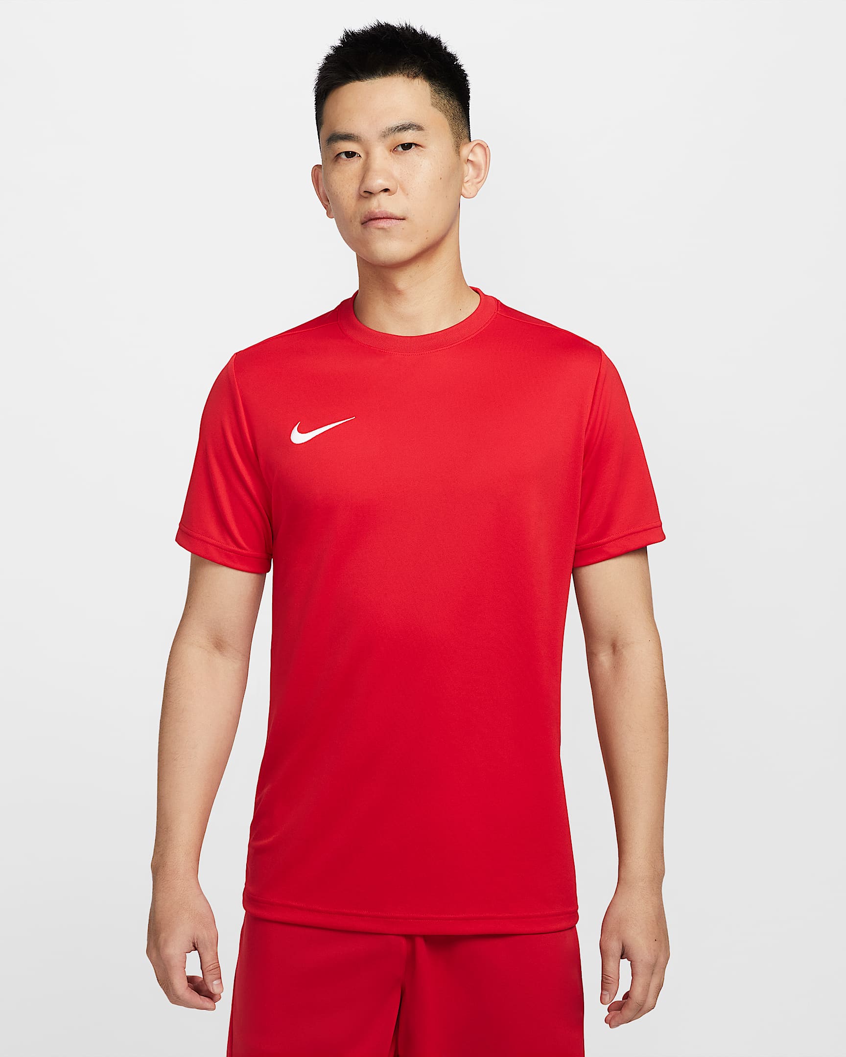 Nike Dri-FIT Park VII 男子速干短袖球衣 - 大学红