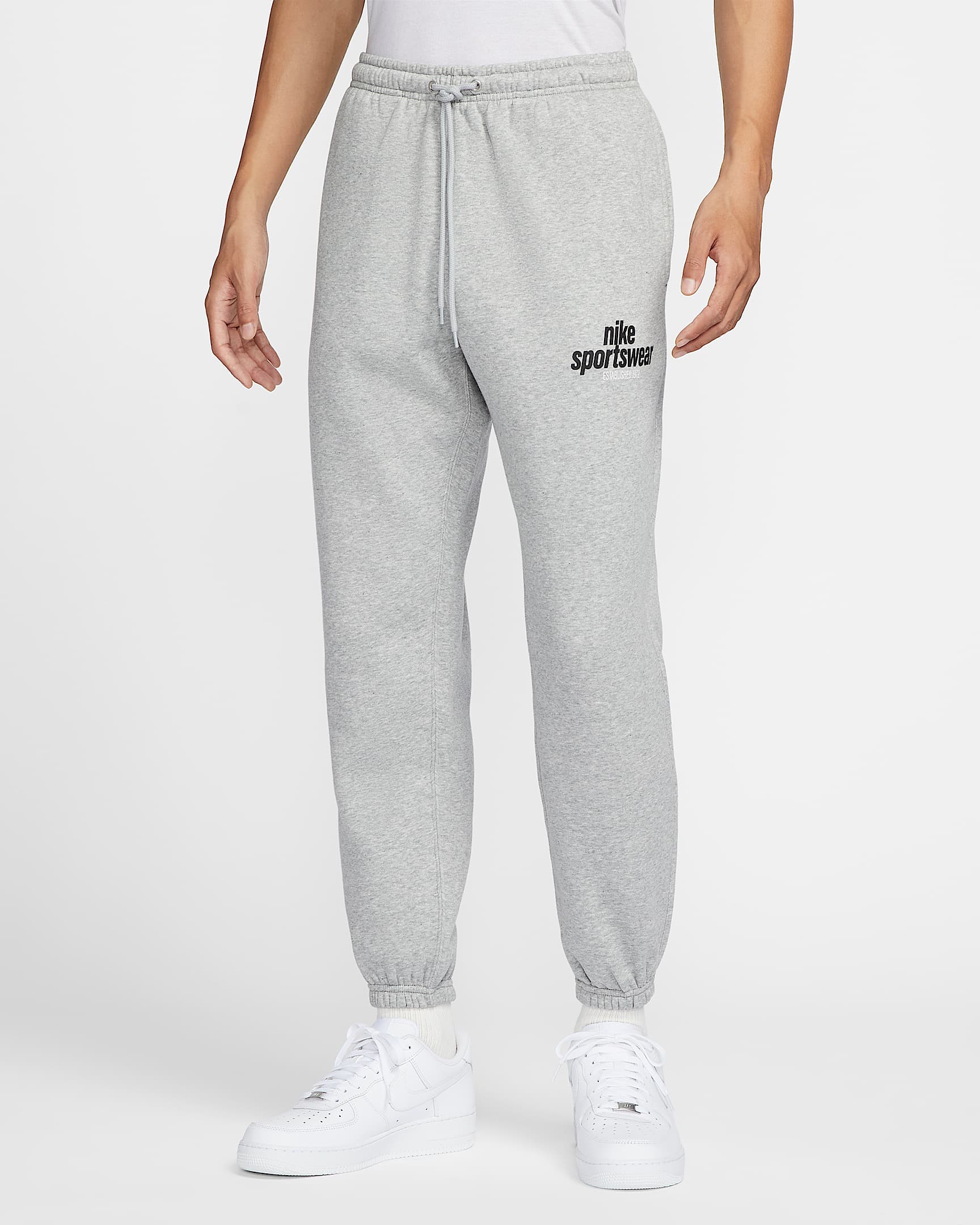 Nike Club 男子加绒长裤 - 调色暗灰/浅烟灰/黑