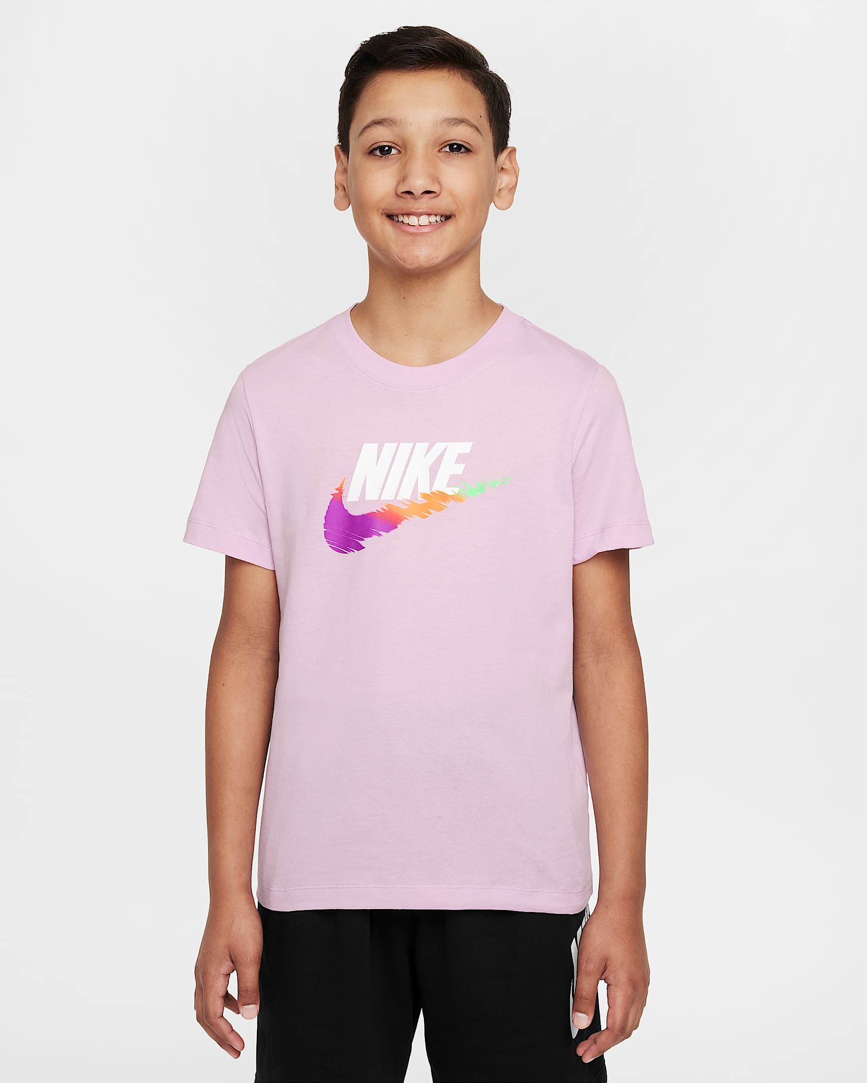 Nike Sportswear 大童T恤 - 粉紫