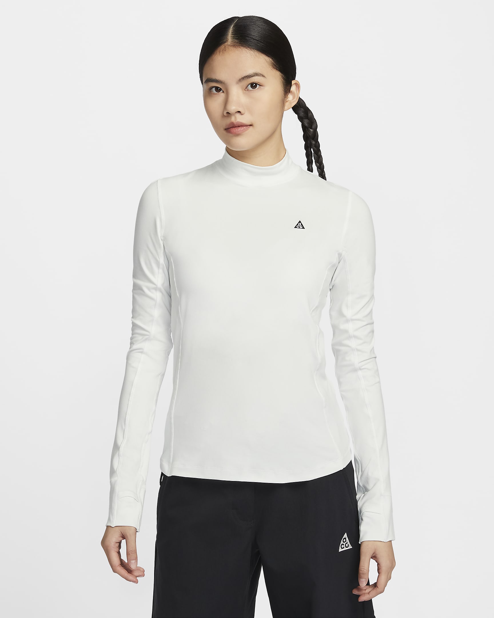 Nike ACG "Goat Rocks" Dri-FIT ADV 女子防晒速干长袖上衣 - 山峰白/黑