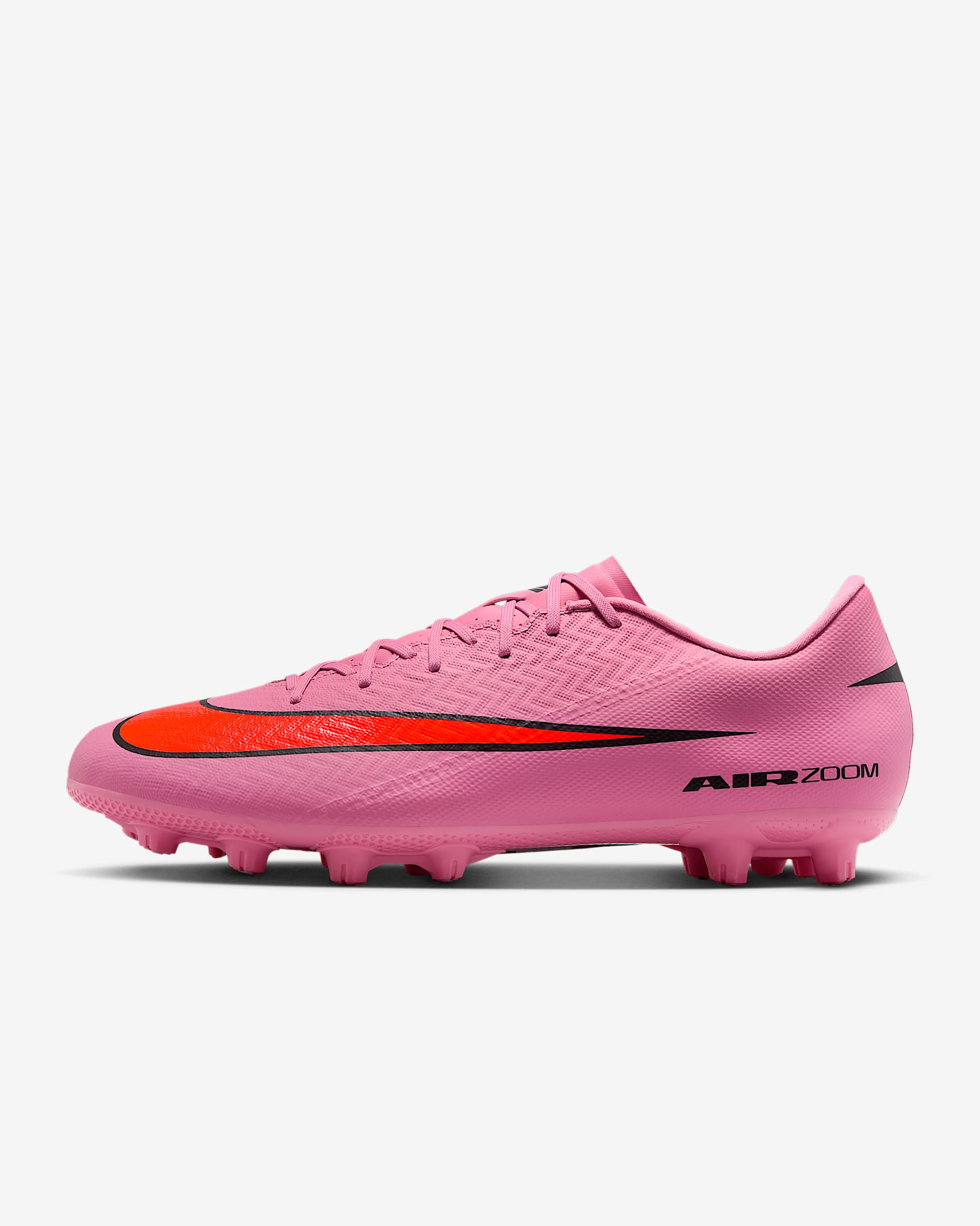 Nike Mercurial Vapor 16 Academy 耐克刺客系列男/女硬地低帮足球鞋 - 神秘火烈鸟红/鲜橙红/黑