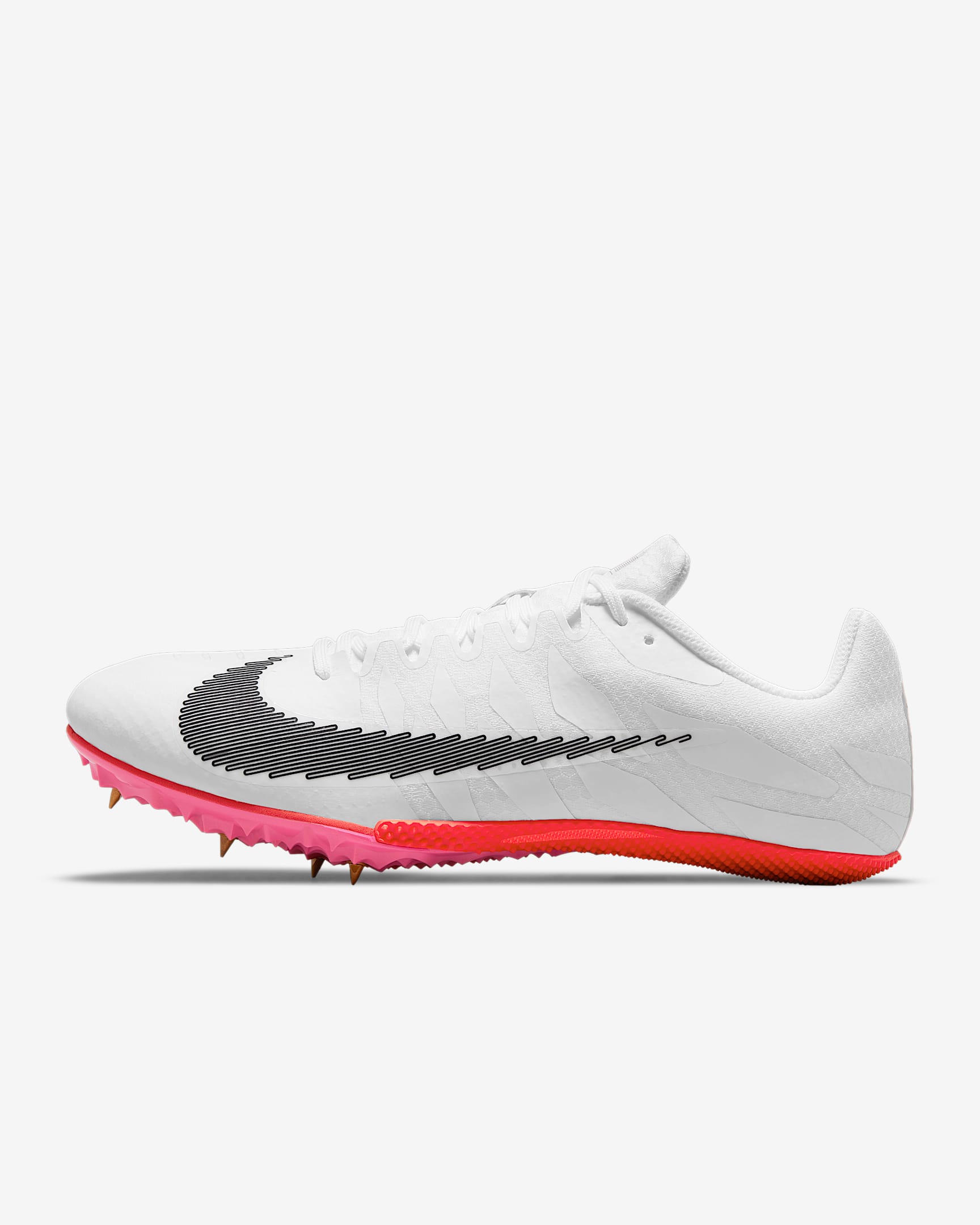 Nike Zoom Rival S 9 男/女跑步鞋 - 白色/黑/黑