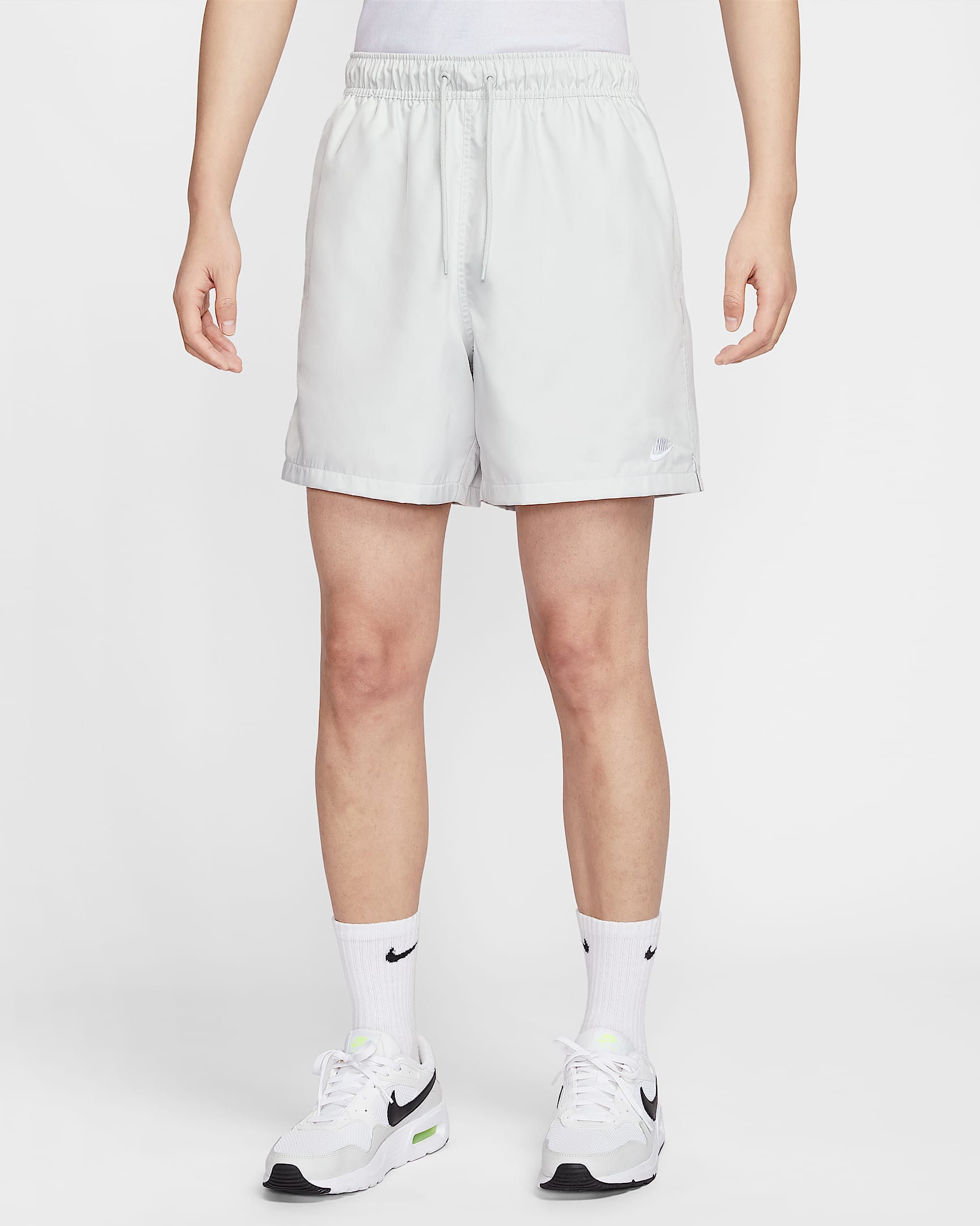 Nike Club 男子梭织短裤 - 尘光子色/白色