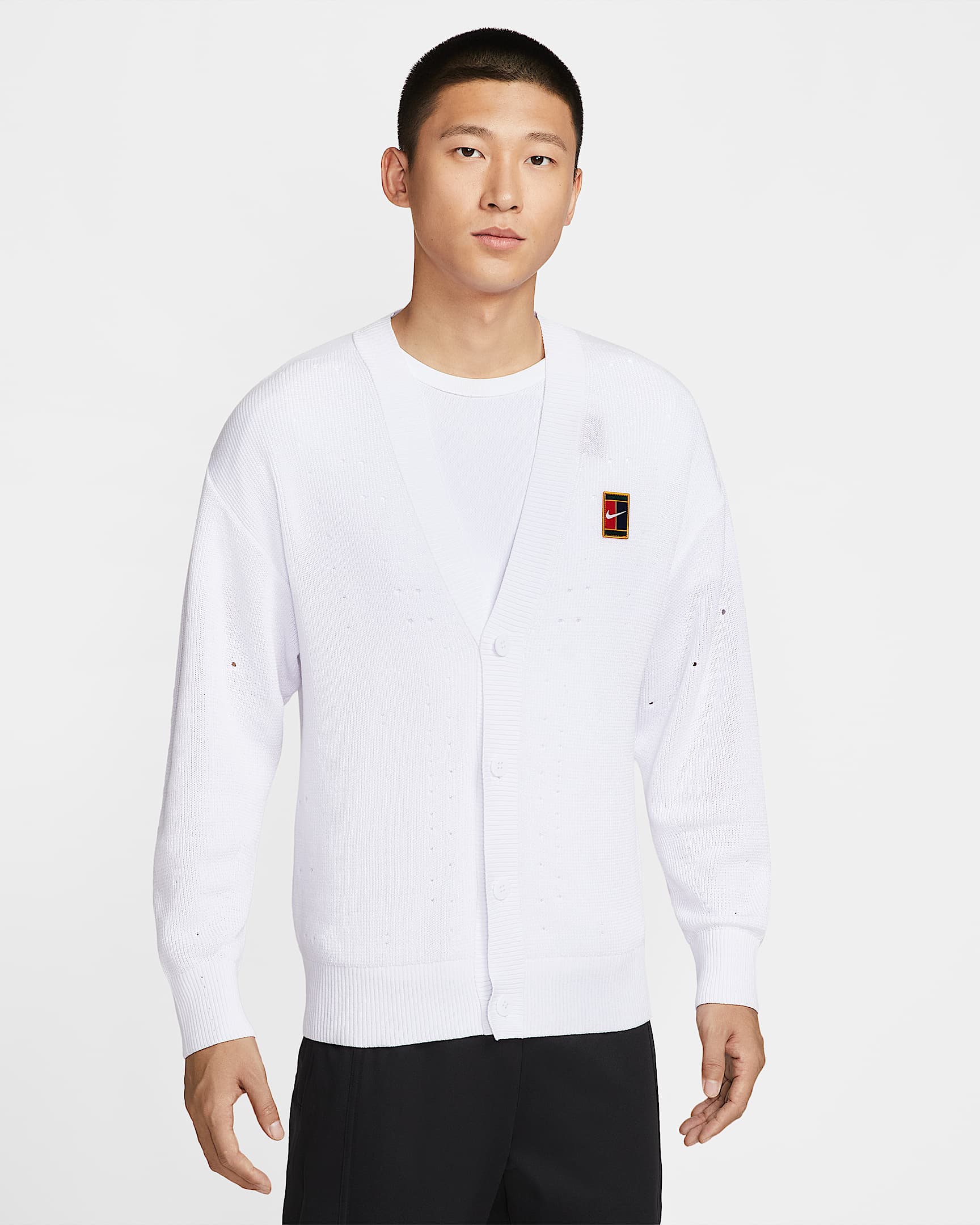NikeCourt Slam 男子网球开衫 - 白色