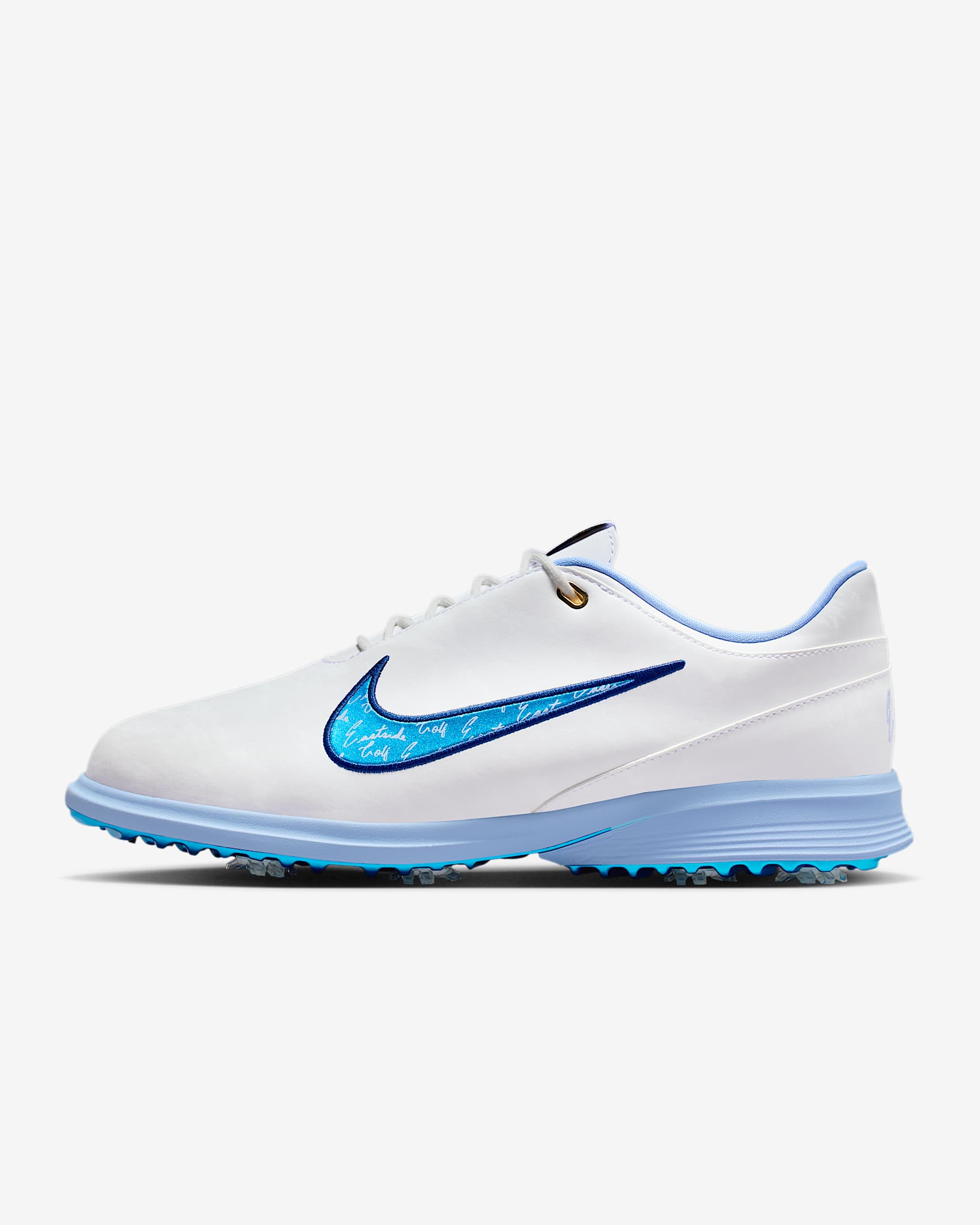 Nike Victory Tour 4 x Eastside Golf 男/女高尔夫球鞋（宽版） - 白色/大学蓝/金属色/空间蓝