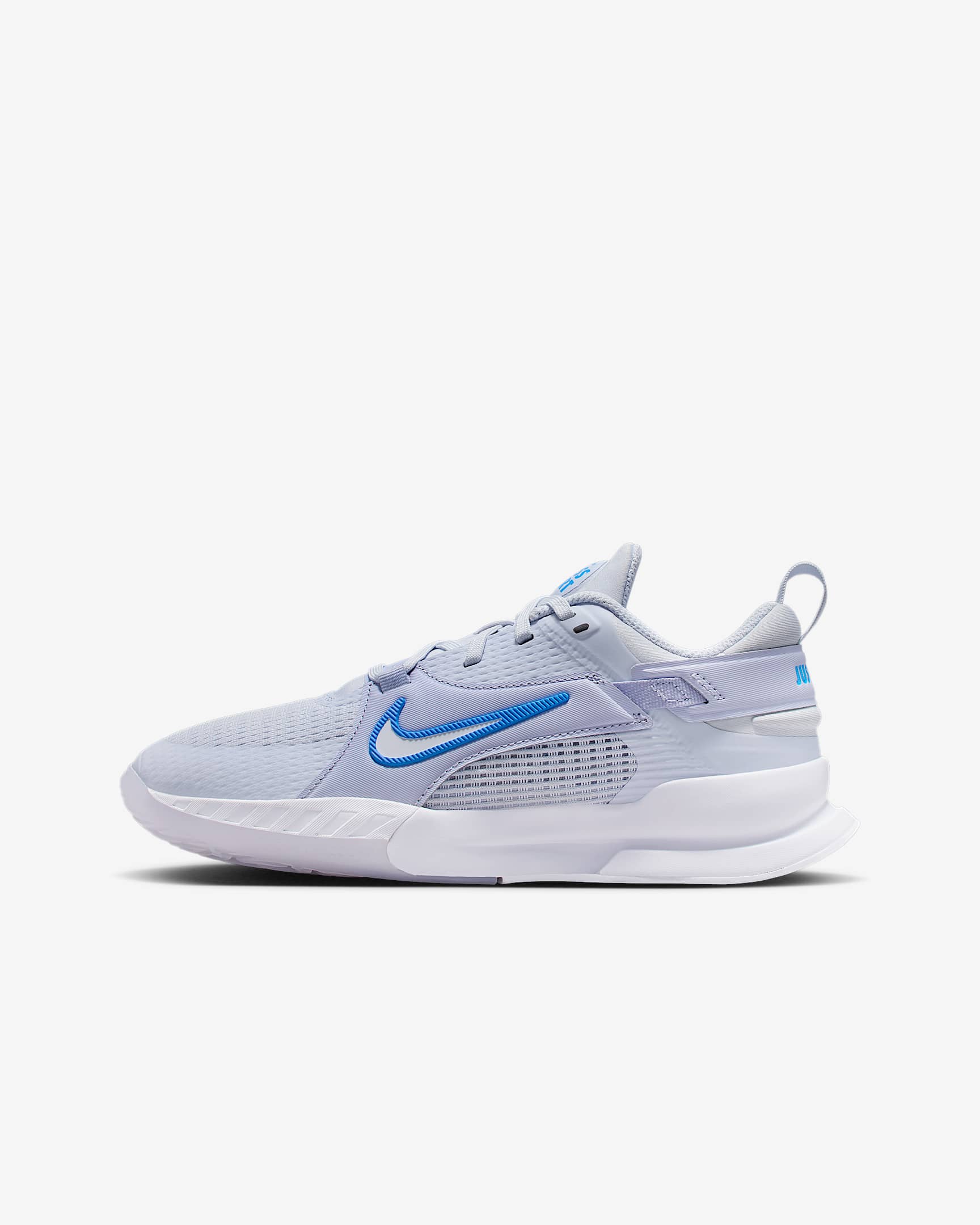 Nike Crosscourt 六边形小将大童运动鞋 - 足球灰/大学蓝/幻影/白色