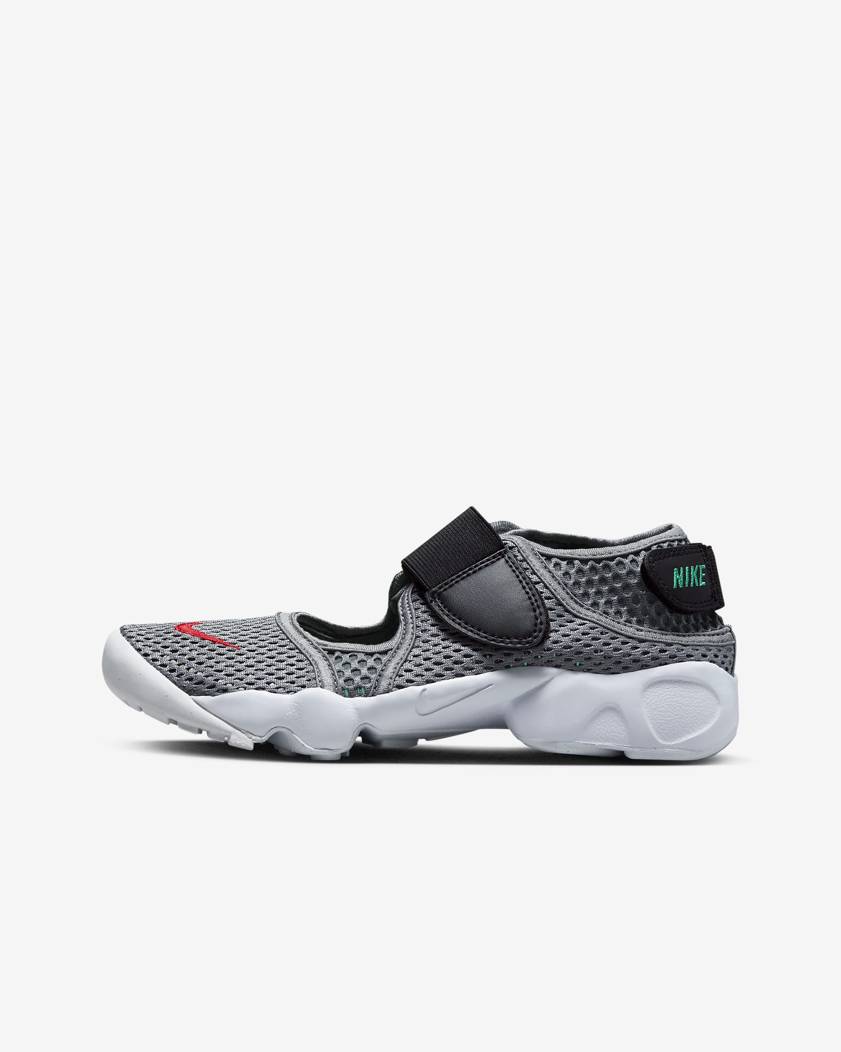 Nike Rift 2 大童魔术贴运动鞋 - 冷灰/黑/体育场绿/浅深红