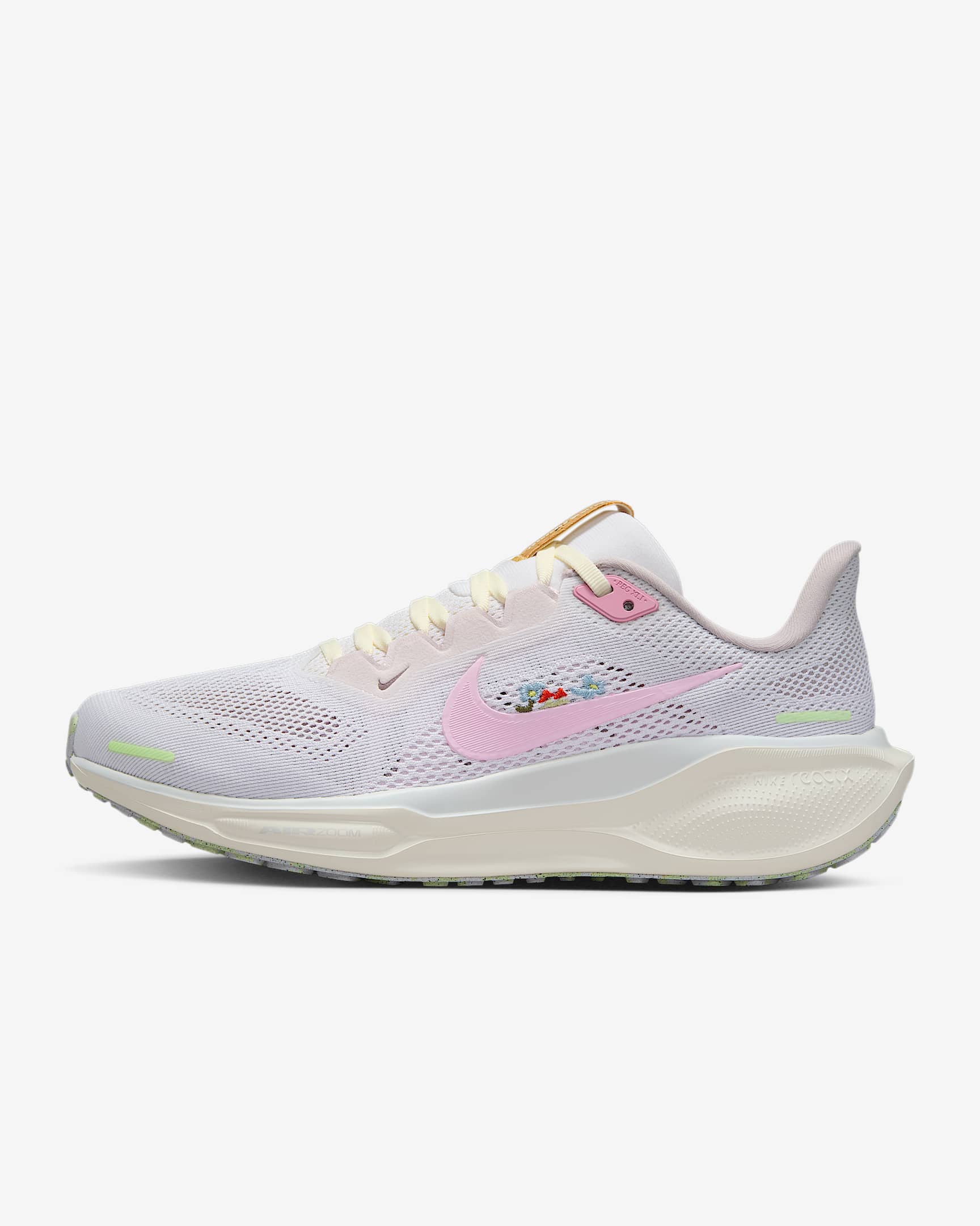 Nike Pegasus 41 夏日轻醒系列耐克飞马女子公路跑步鞋 - 白色/帆白/足球灰/泡沫粉