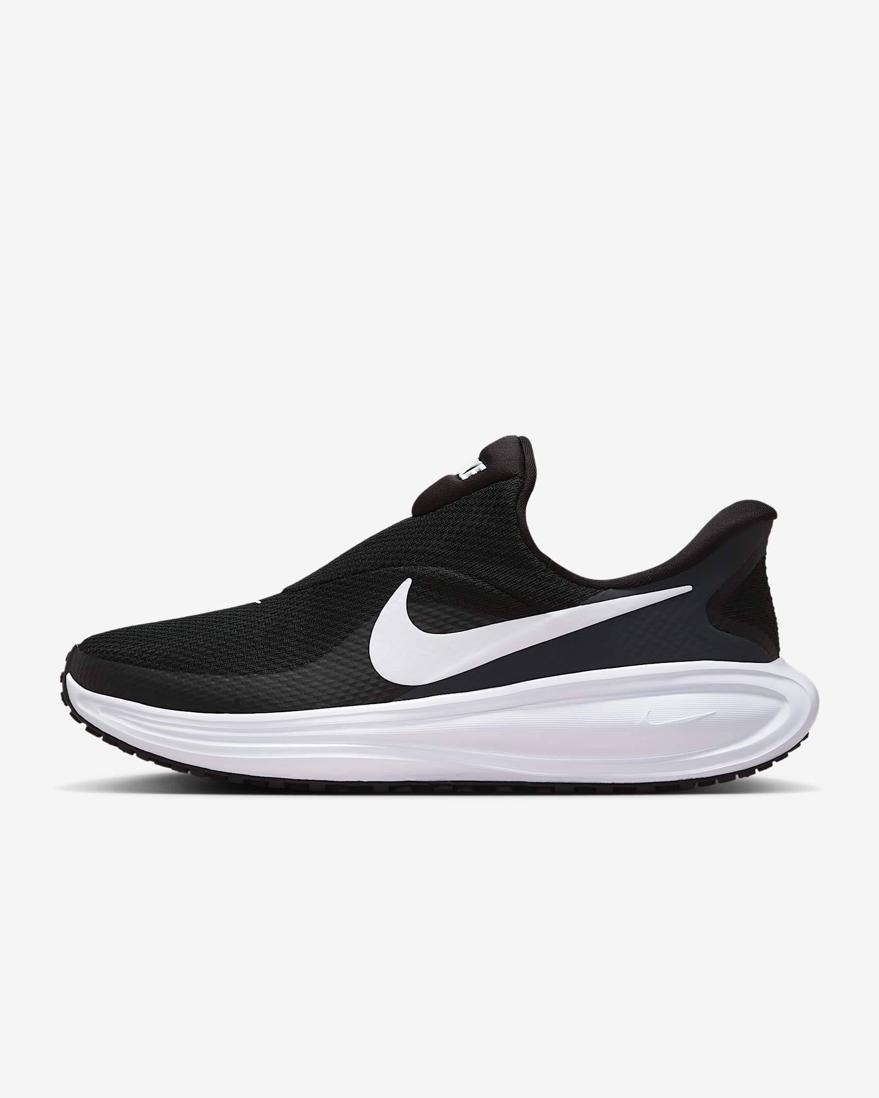 Nike Revolution 8 EasyOn 女子公路跑步鞋 - 黑/煤黑/狼灰/白色