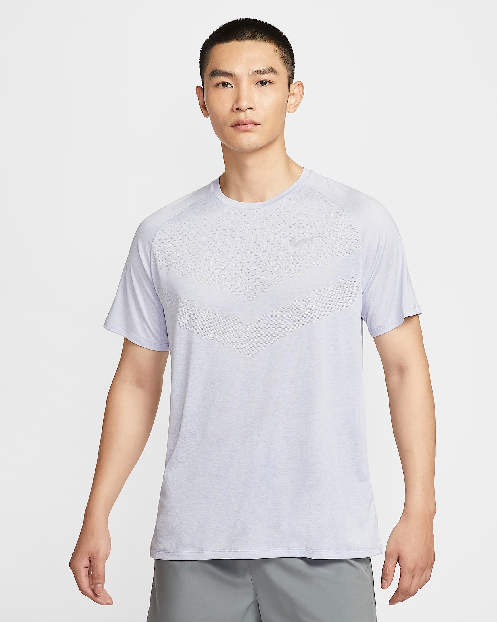 Nike Stride Dri-FIT ADV 男子速干短袖跑步上衣 - 幻影/调色