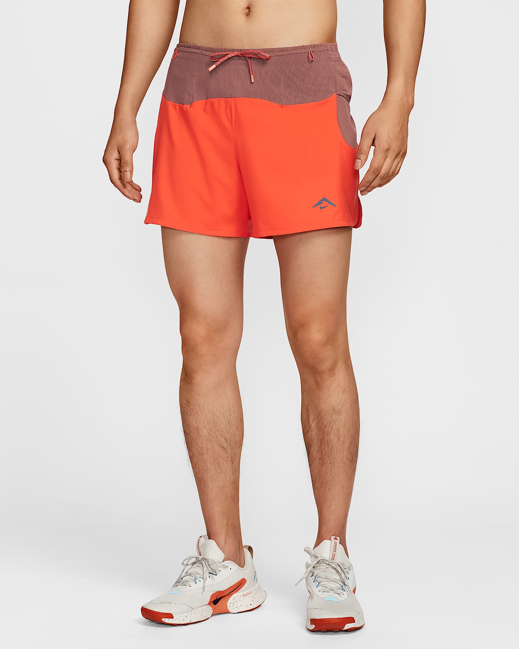 Nike Trail Second Sunrise Dri-FIT ADV 男子速干越野跑步短裤(含衬裤) - 热情红/红棕色/热情红/黑