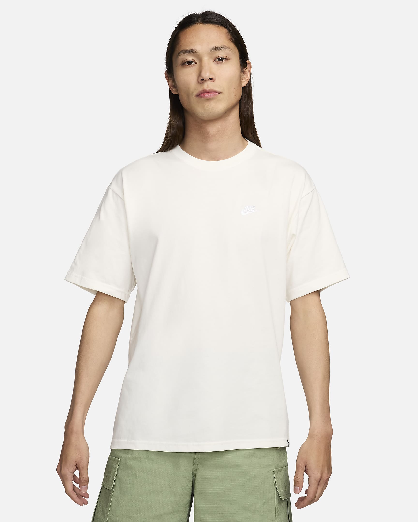 Nike Sportswear Club 男子T恤 - 帆白