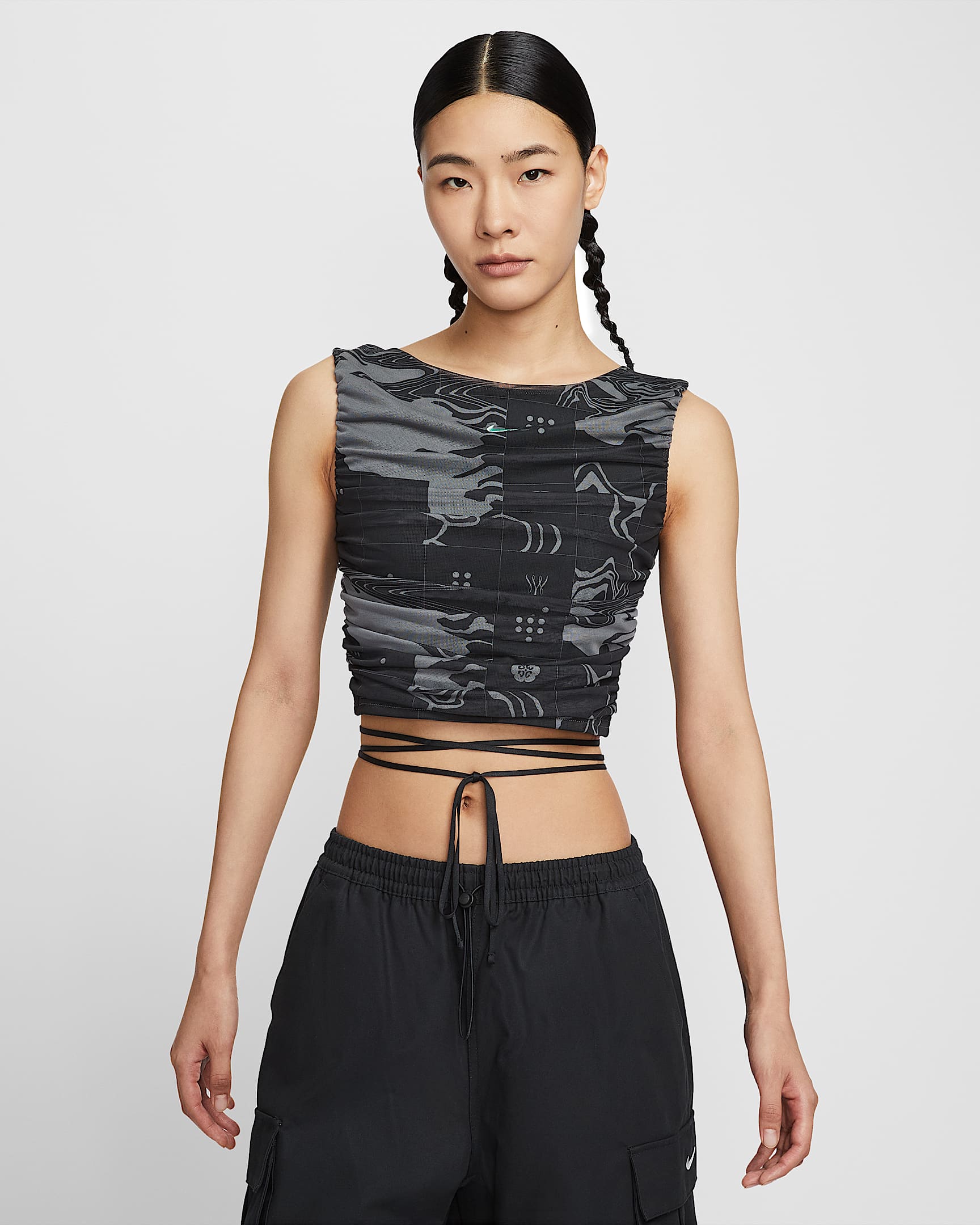 Serena Williams Design Crew 女子短款背心 - 烟灰/黑/泡沫薄荷绿
