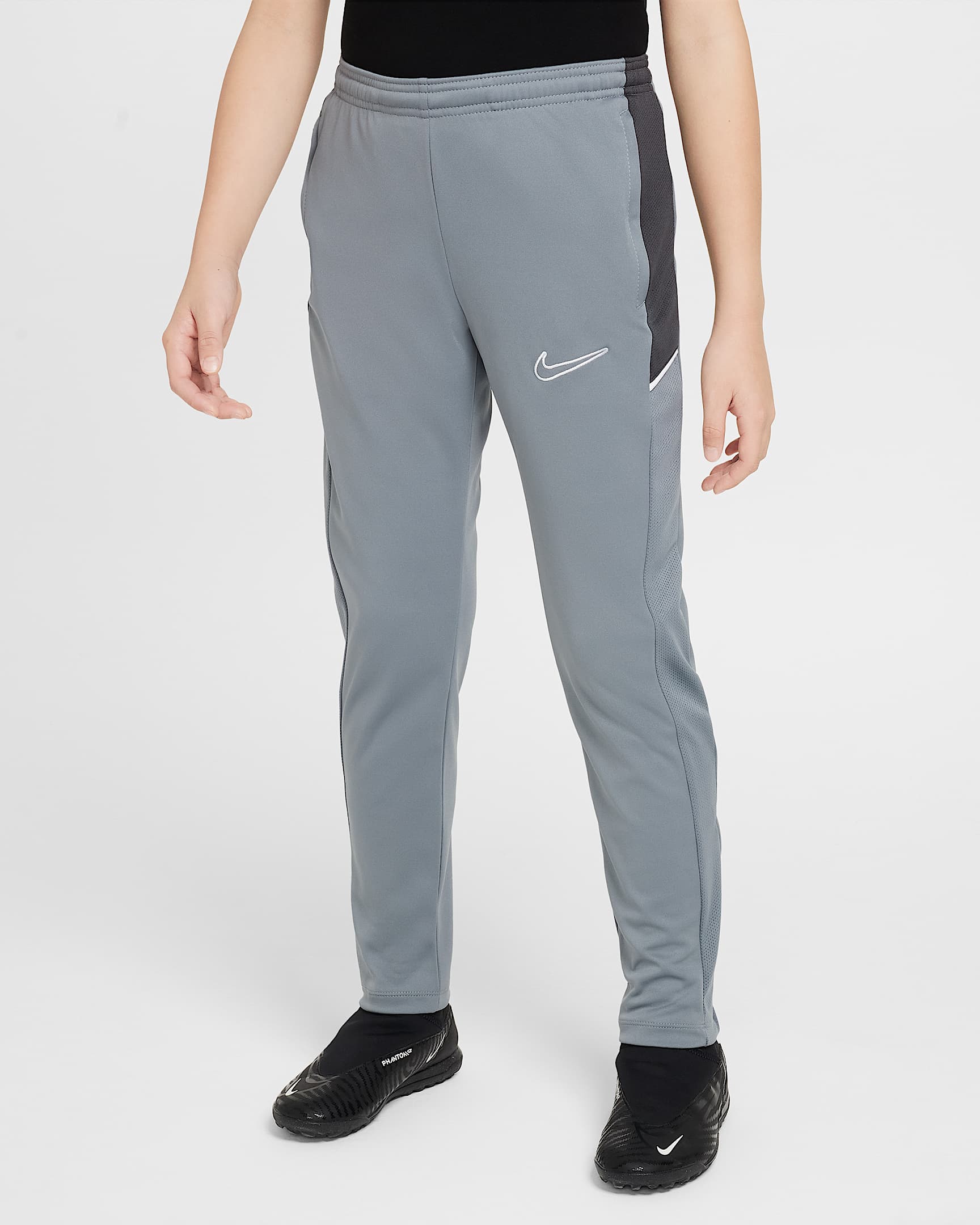 Nike Academy Dri-FIT 大童速干足球长裤 - 冷灰/煤黑/冷灰/白色