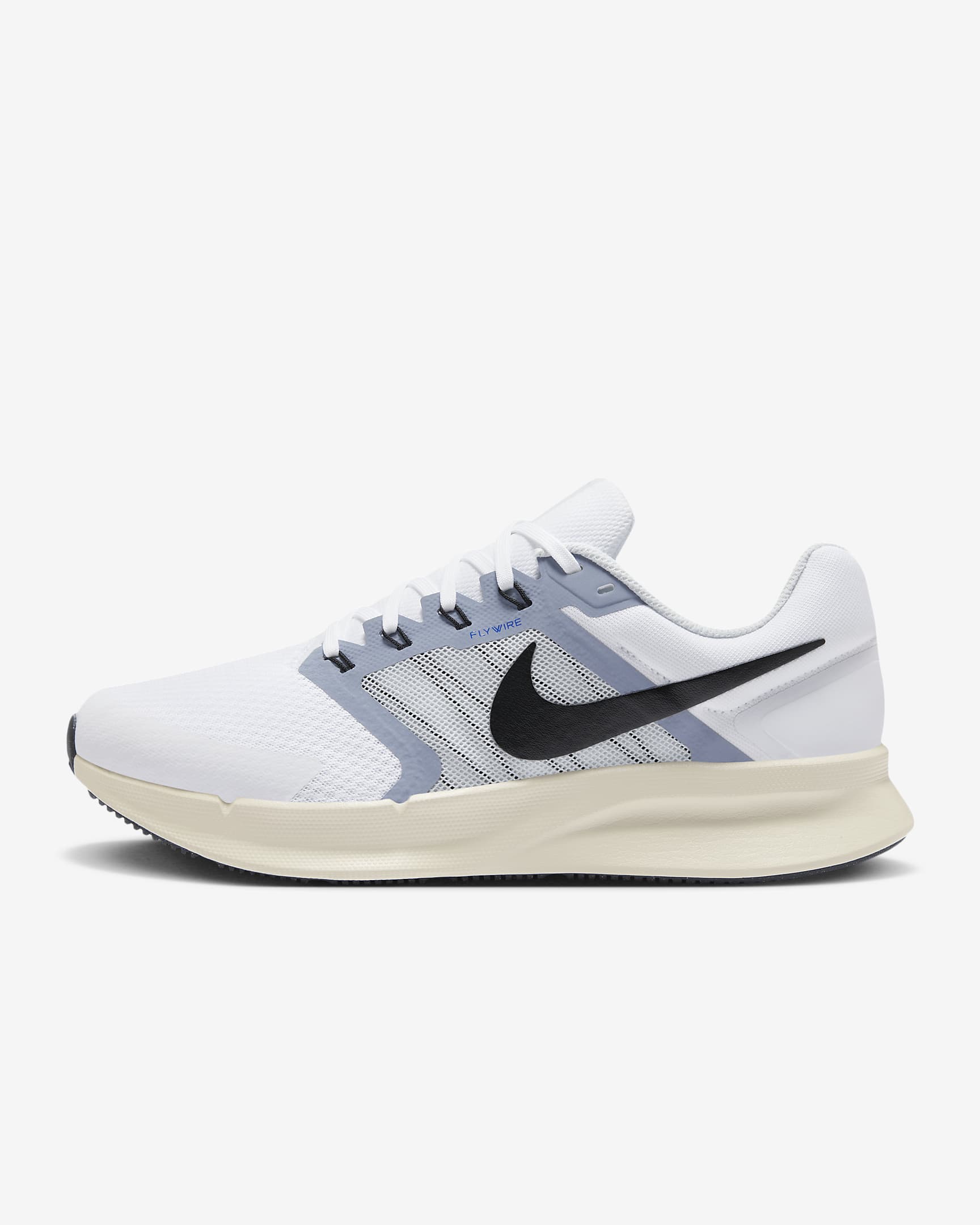 Nike Run Swift 3 男子公路跑步鞋 - 白色/尘光子色/灰石板蓝/黑