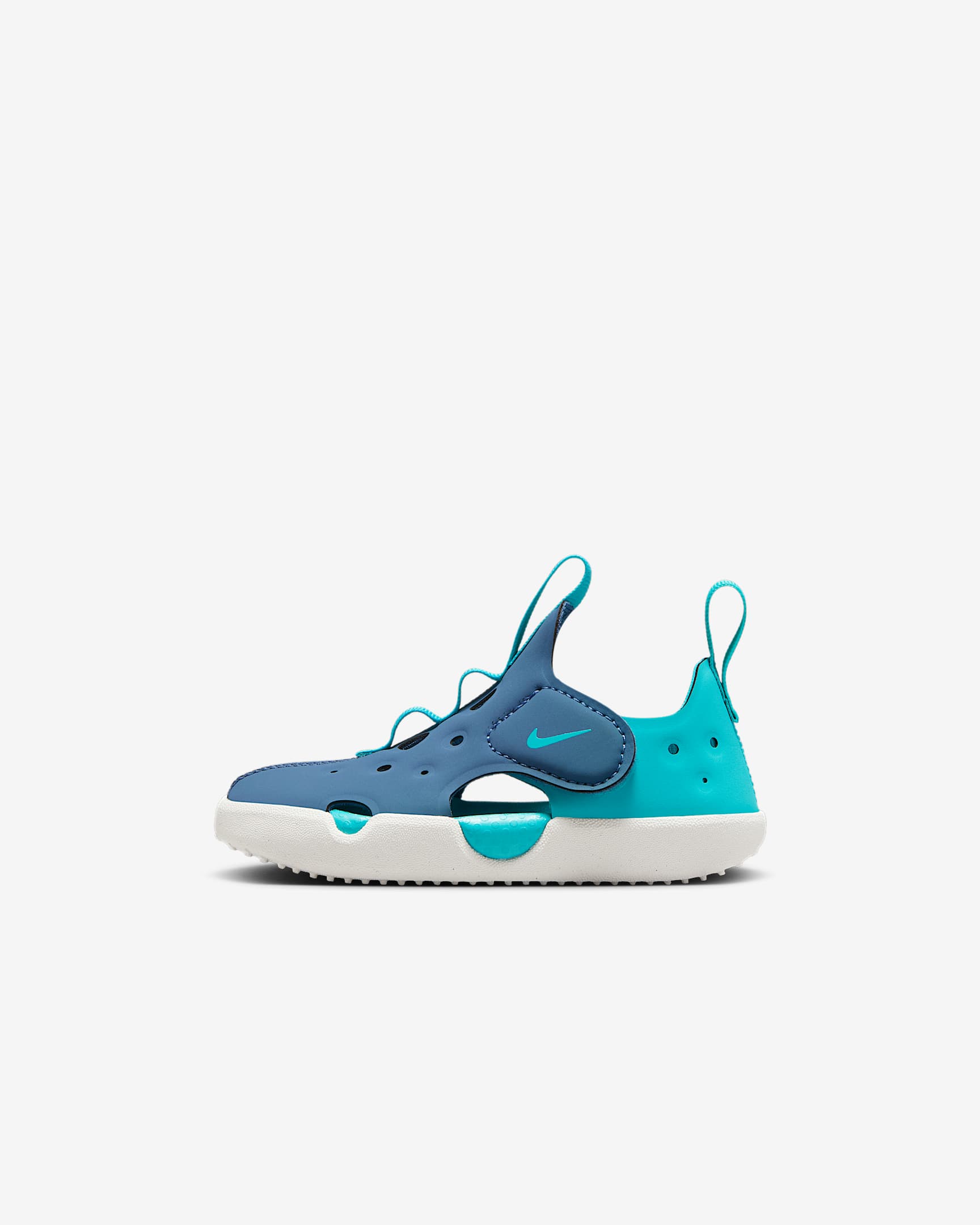 Nike Sunray Protect 4 婴童易穿脱包头凉鞋 - 雷雨蓝/帆白/仙人掌绿